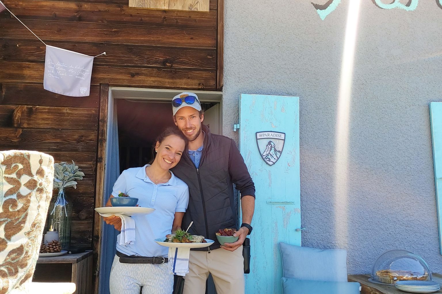 Elia and Loredana Zurbriggen run the Hotel Paradise with passion, Valais, Switzerland