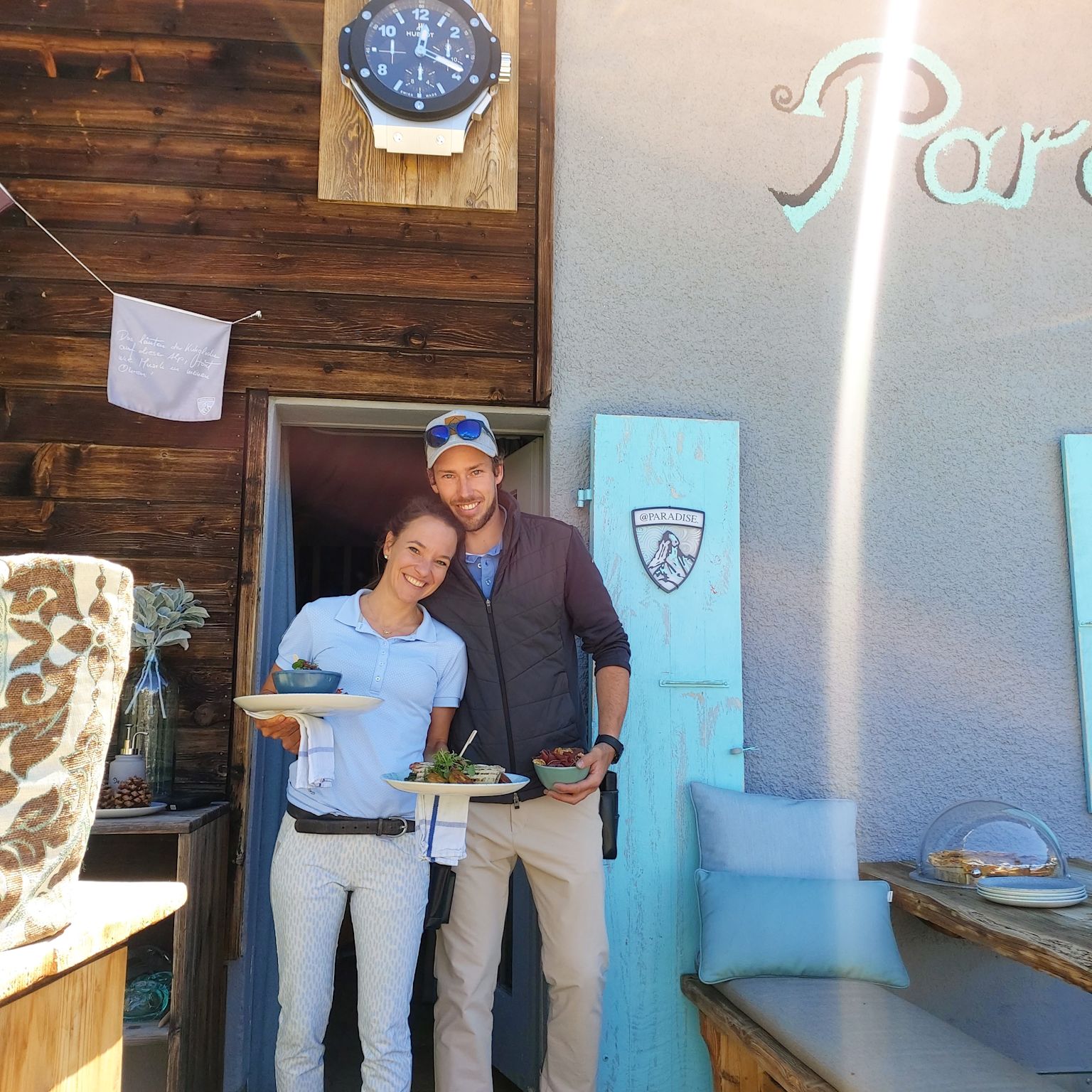 Elia and Loredana Zurbriggen run the Hotel Paradise with passion, Valais, Switzerland