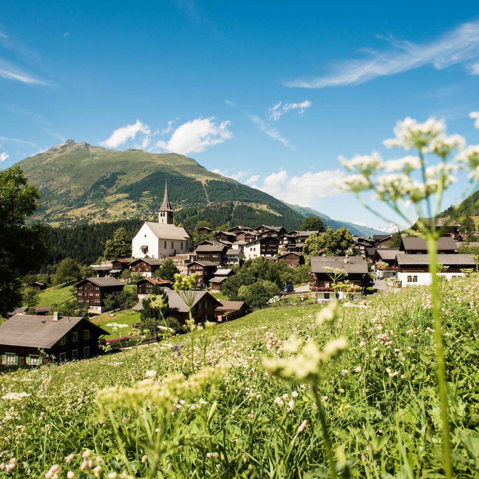 Ernen village, Valais, Suisse
