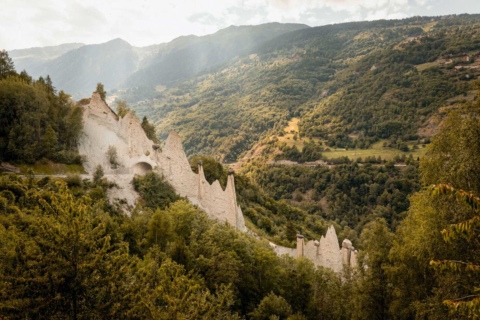 Pyramiden von Euseigne, Wallis, Schweiz