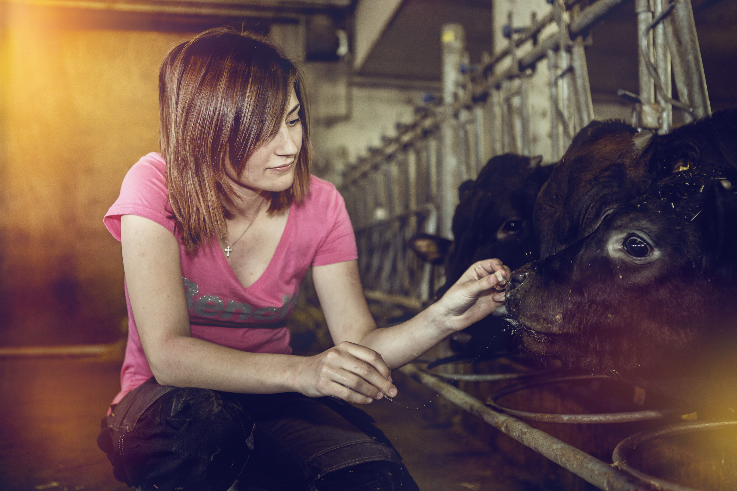Deborah Métrailler at the stable