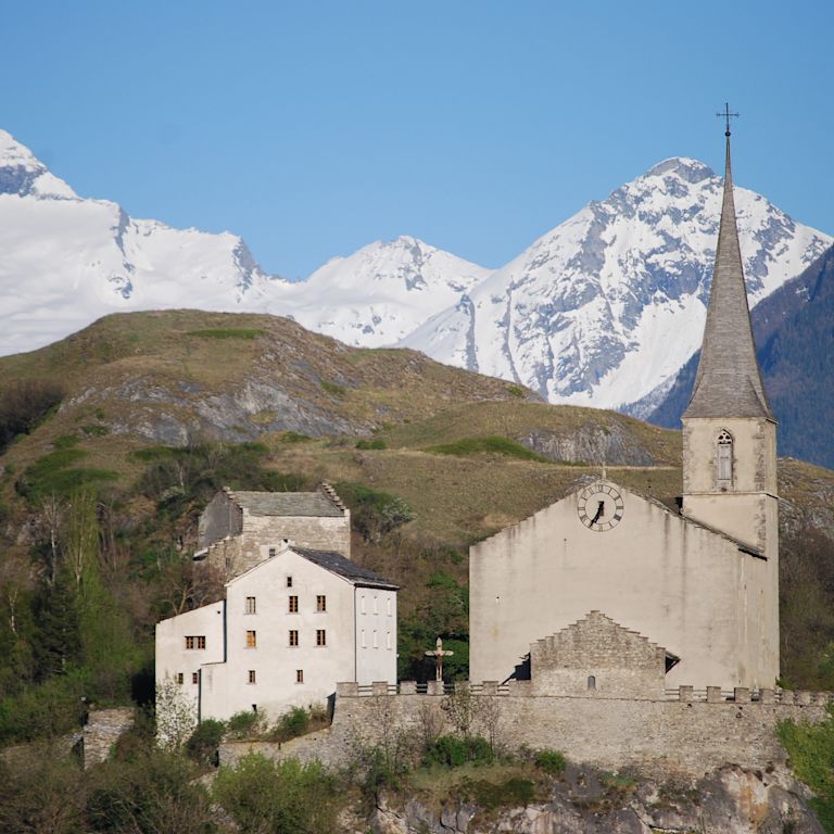 Kirche Raron Raron-St. German-Niedergesteln | Wallis Schweiz