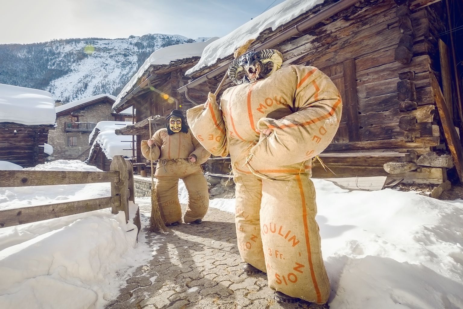 Empaillés in Evolène, Carnaval in Valais