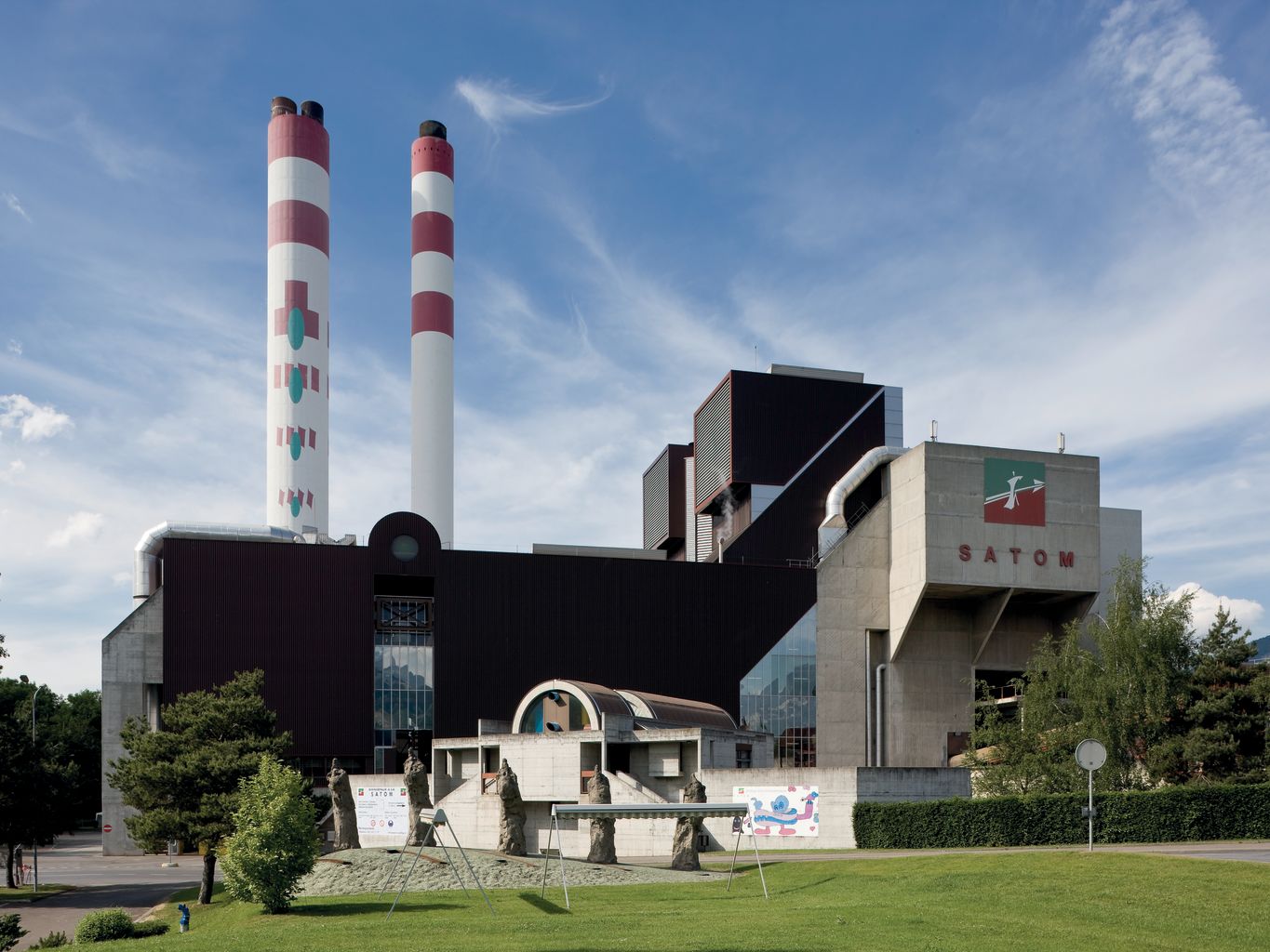Waste incineration plant at Satom AG in Monthey, Valais
