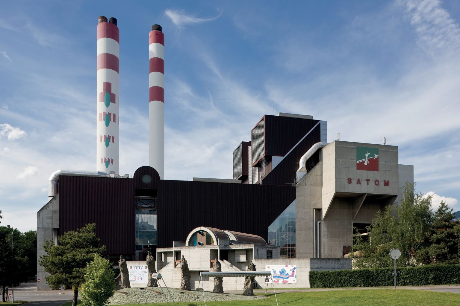 Waste incineration plant at Satom AG in Monthey, Valais