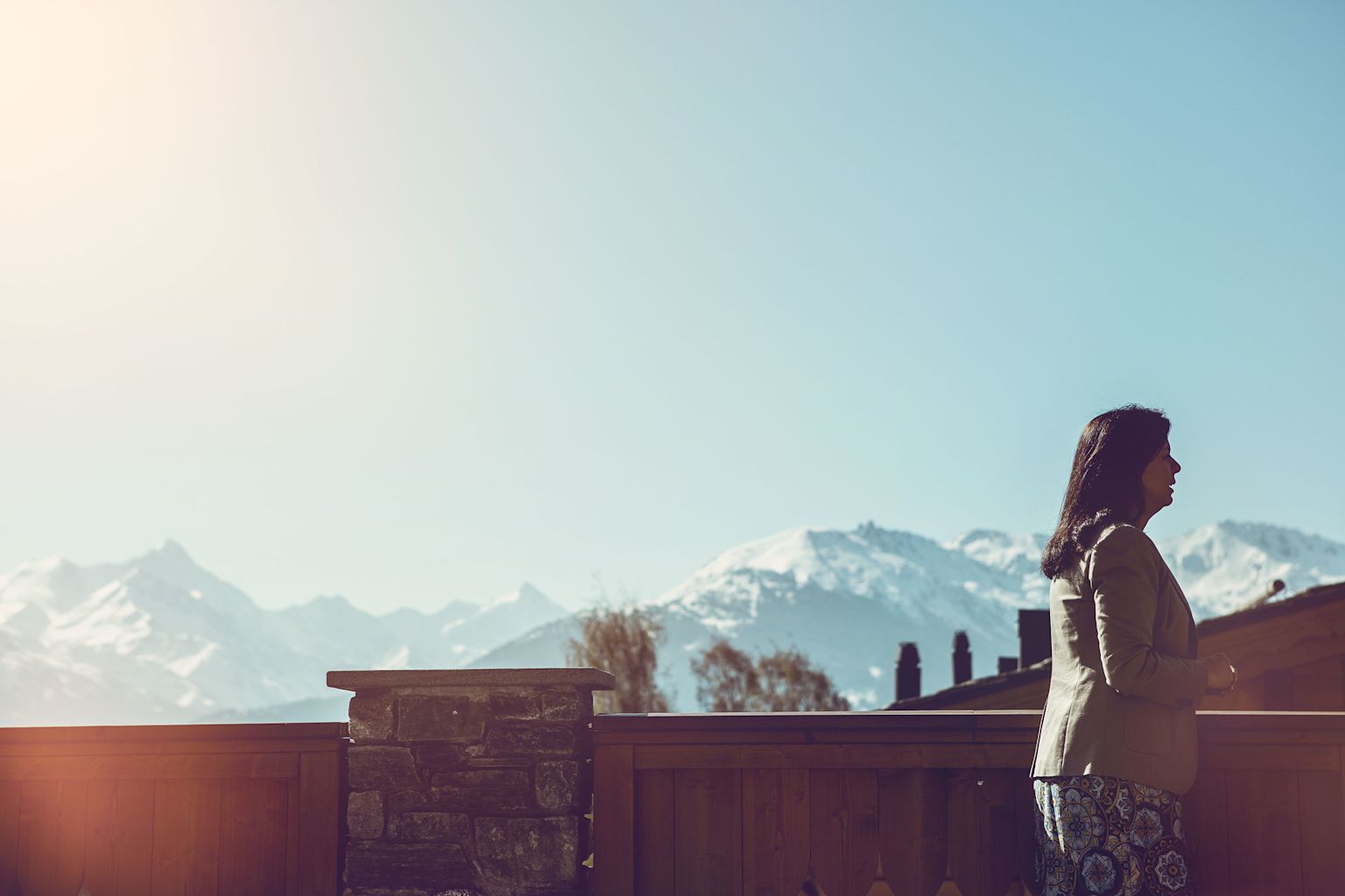 Guarda golf terrace in Crans-Montana, Hotel in Valais, Switzerland