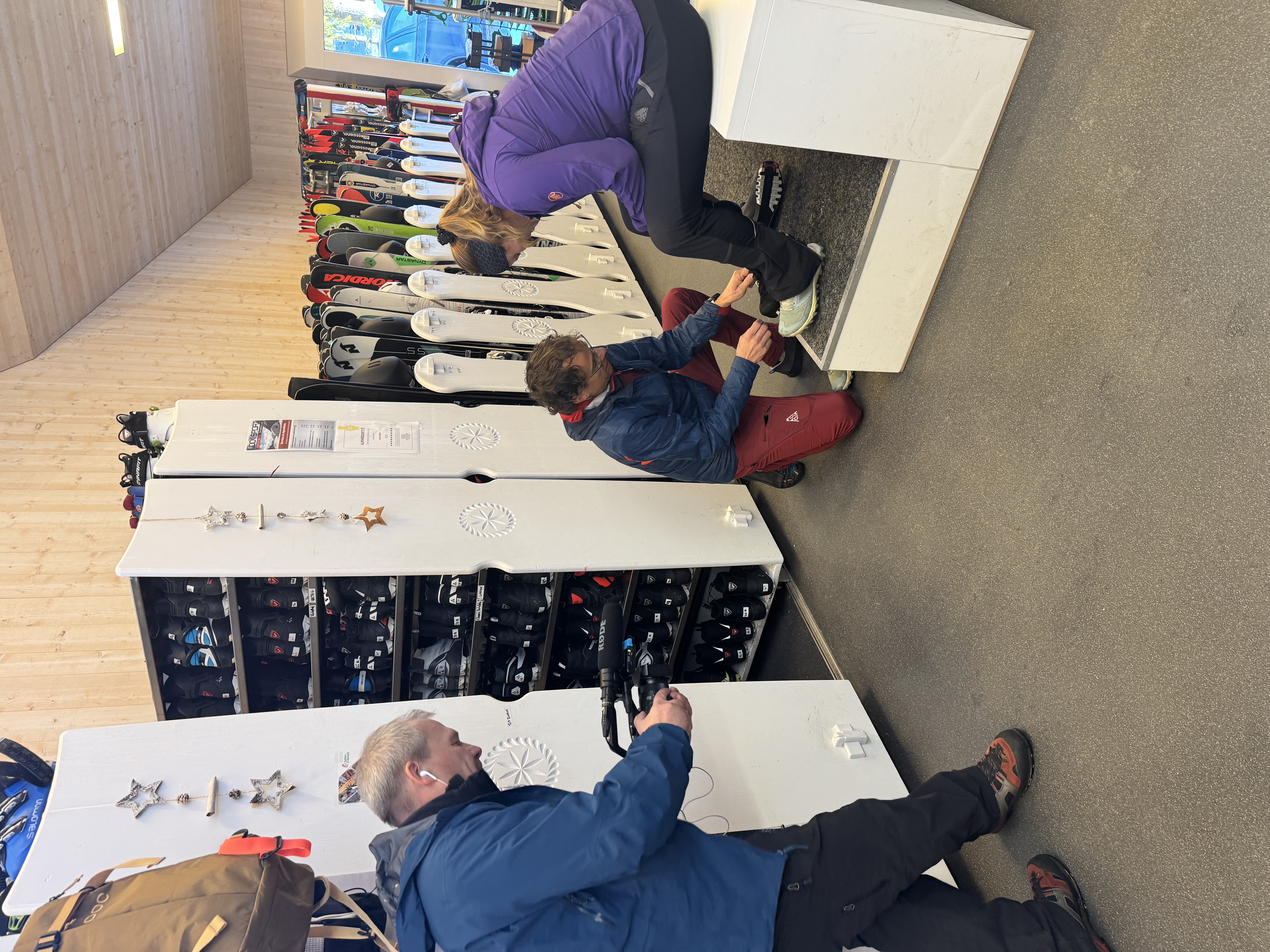 Cross-country skiing equipment test