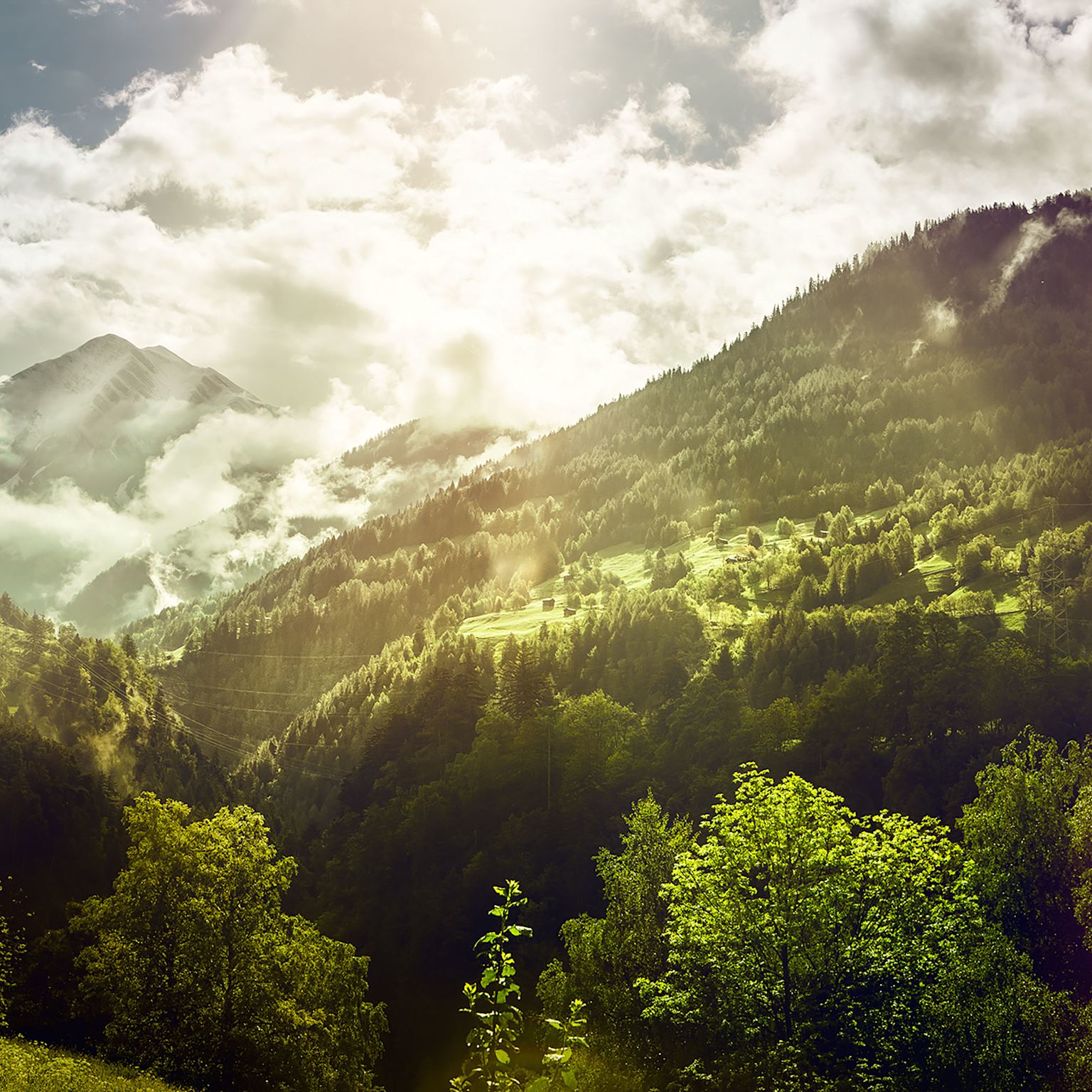 Grengiols in summer, Valais, Switzerland