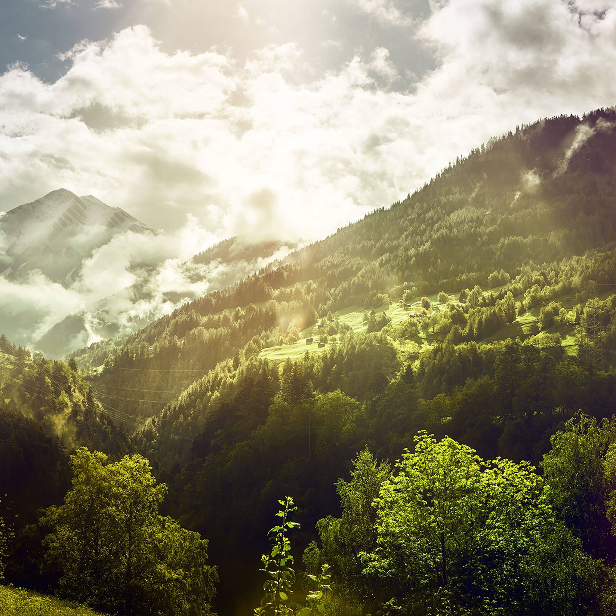 Grengiols en été, Valais, Suisse