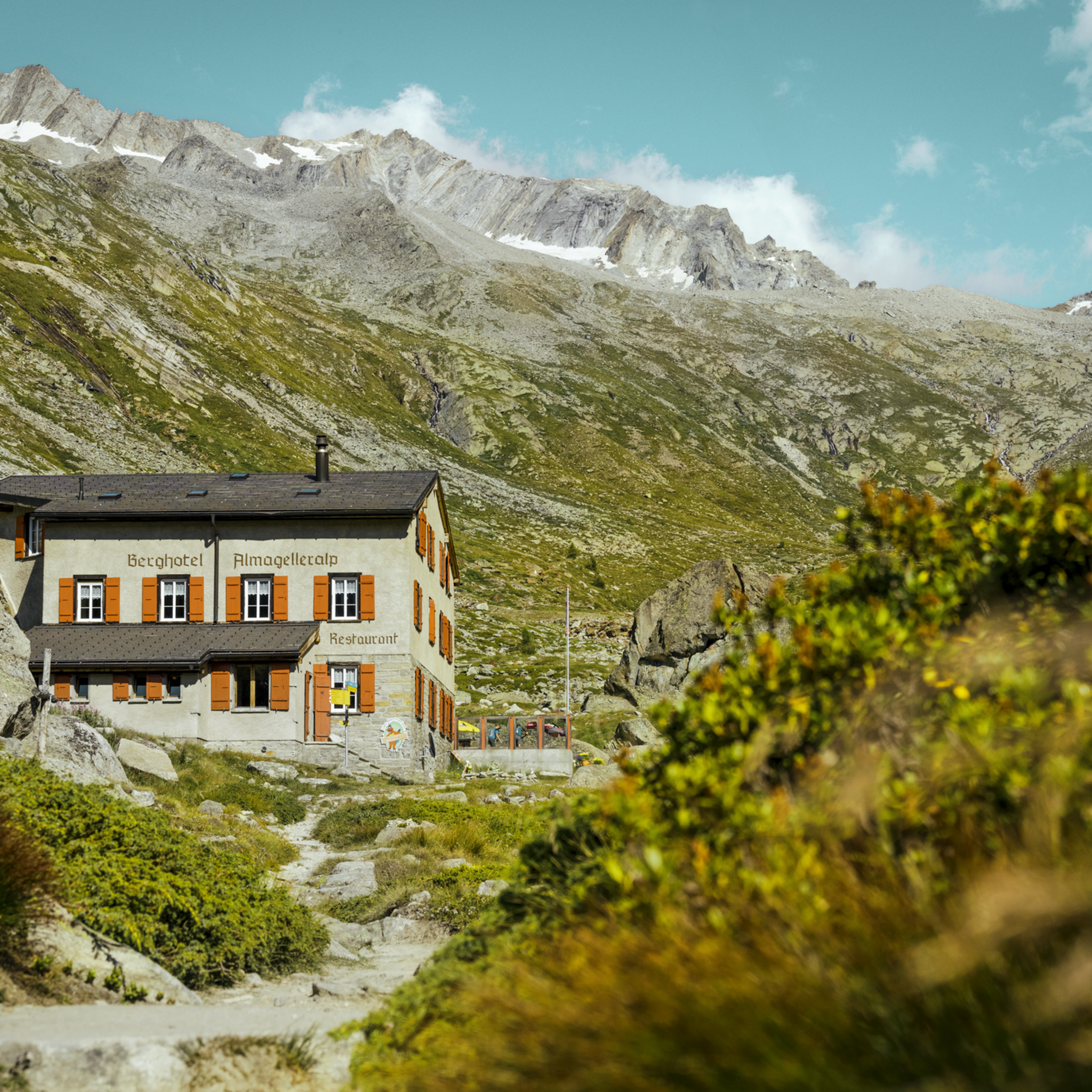 Relaxation at its purest at the Berghotel Almagelleralp, 2,200 metres above sea level.