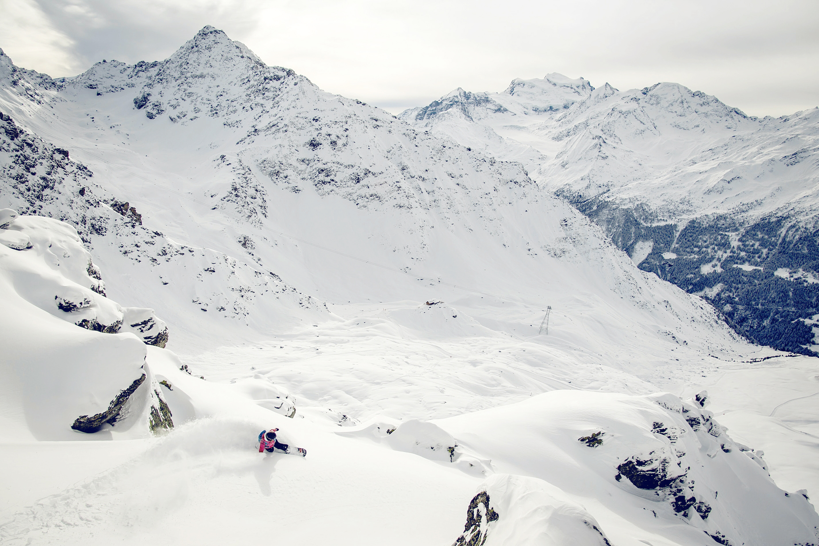 Mont Fort, Verbier, Valais/Wallis, Freeride, Schnee, Geraldine Fastnacht