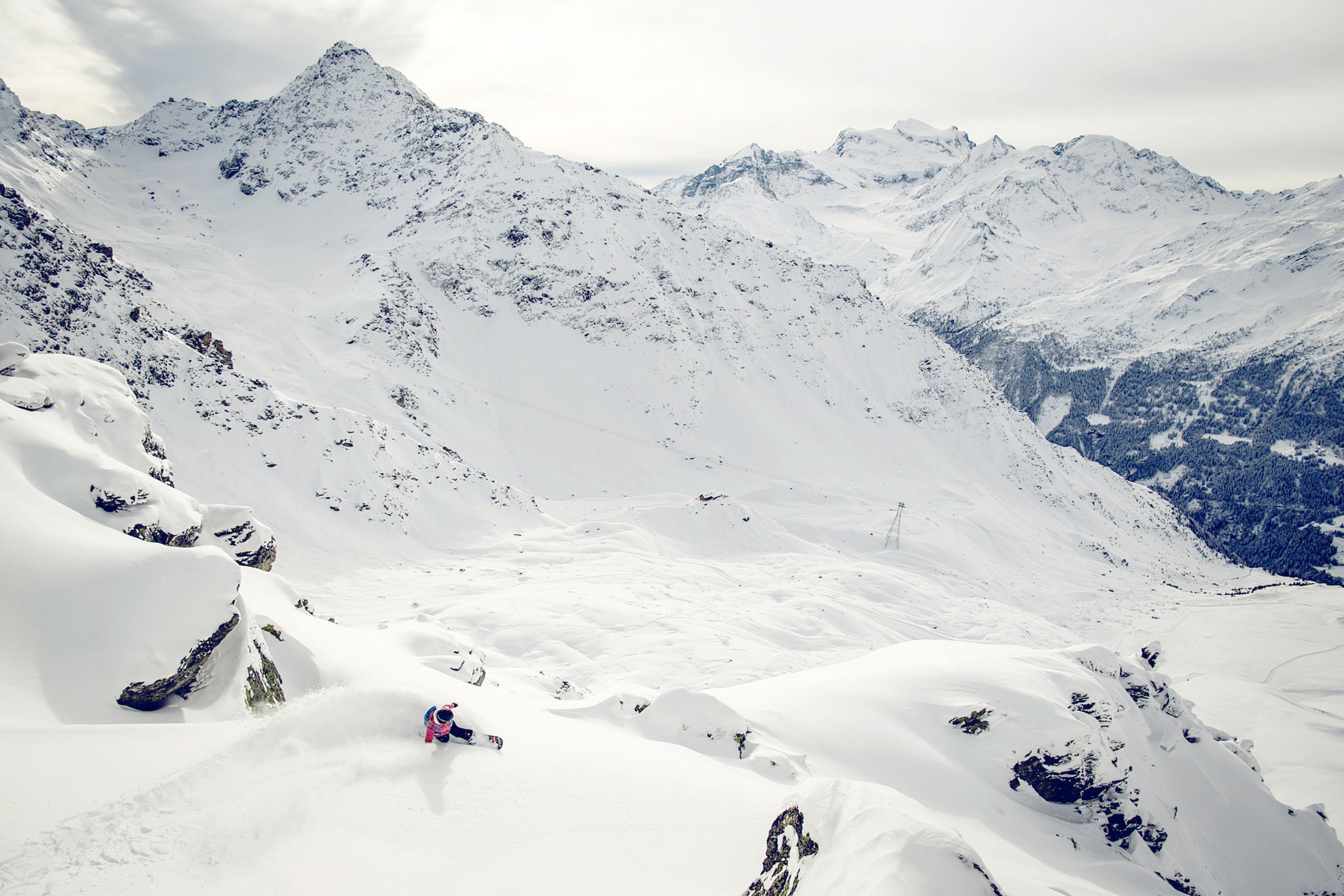 Mont Fort, Verbier, Valais/Wallis, Freeride, Schnee, Geraldine Fastnacht