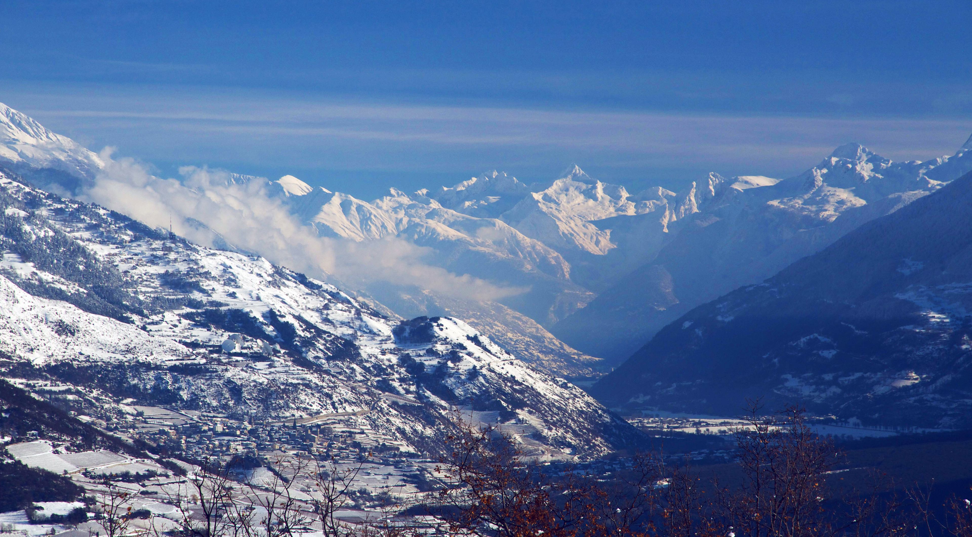 Village Sierre / Siders en hiver, Valais