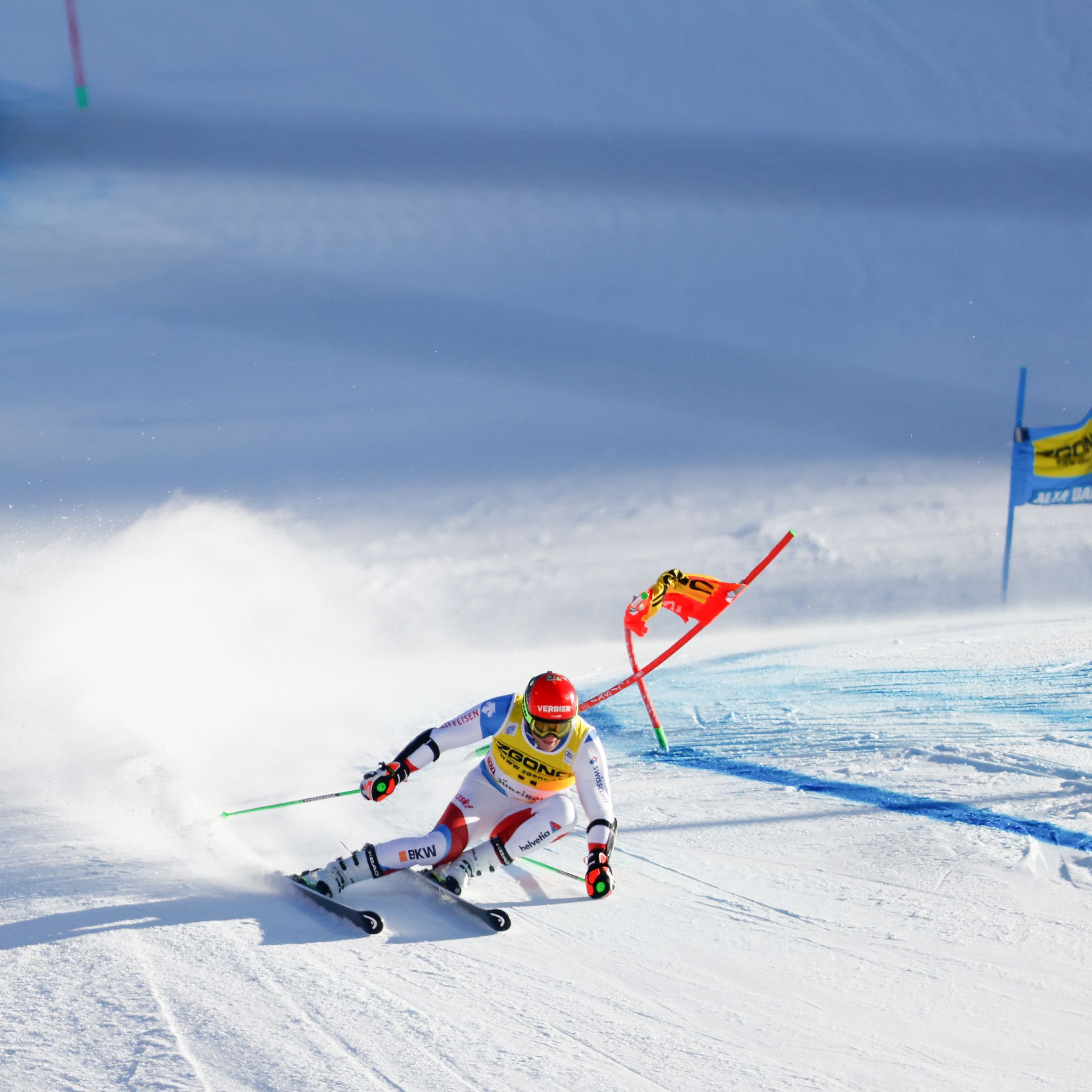 Le Bagnard Justin Murisier est un spécialiste de slalom géant.