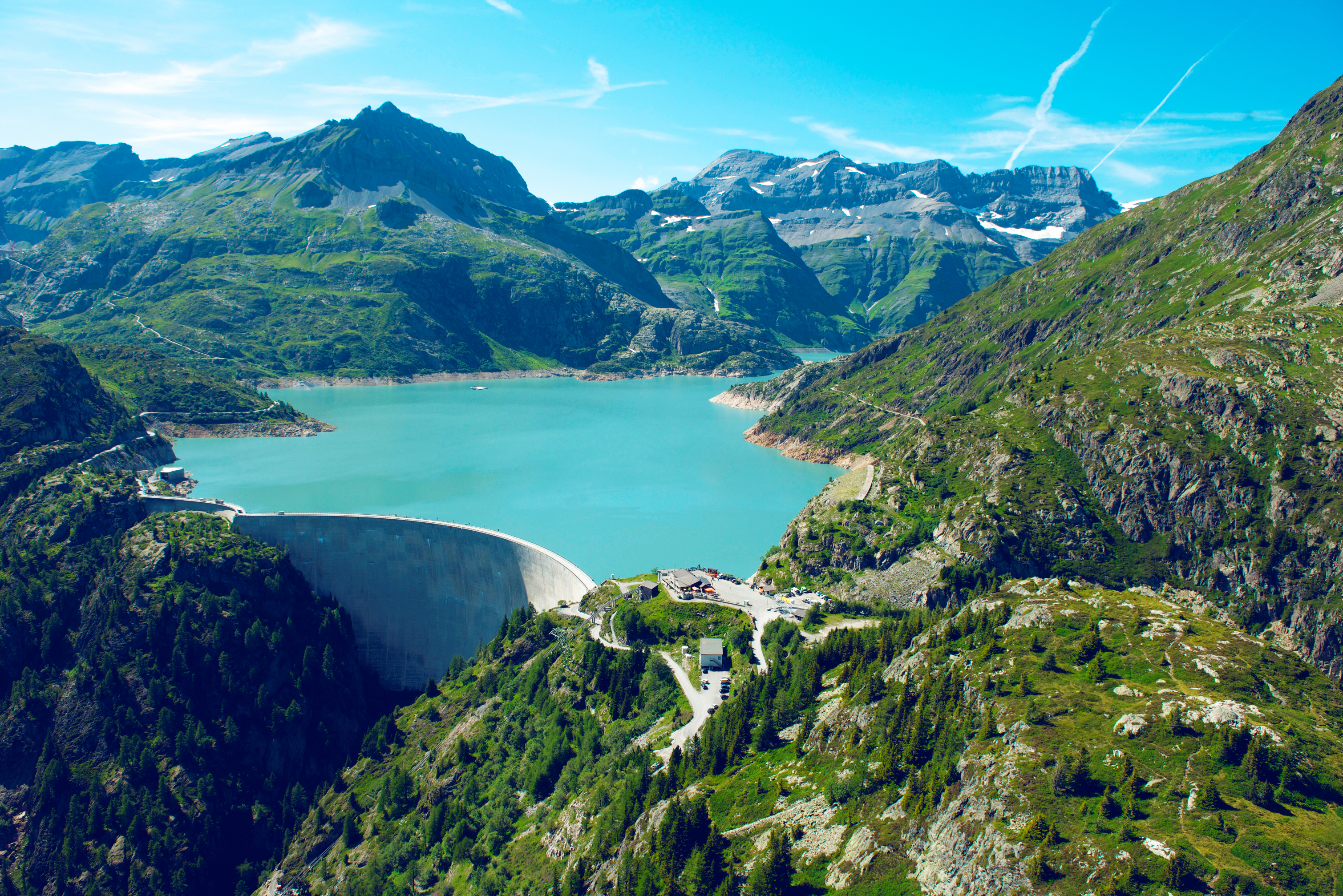 Tour de France in Finhaut, Emosson Staudamm, Wallis