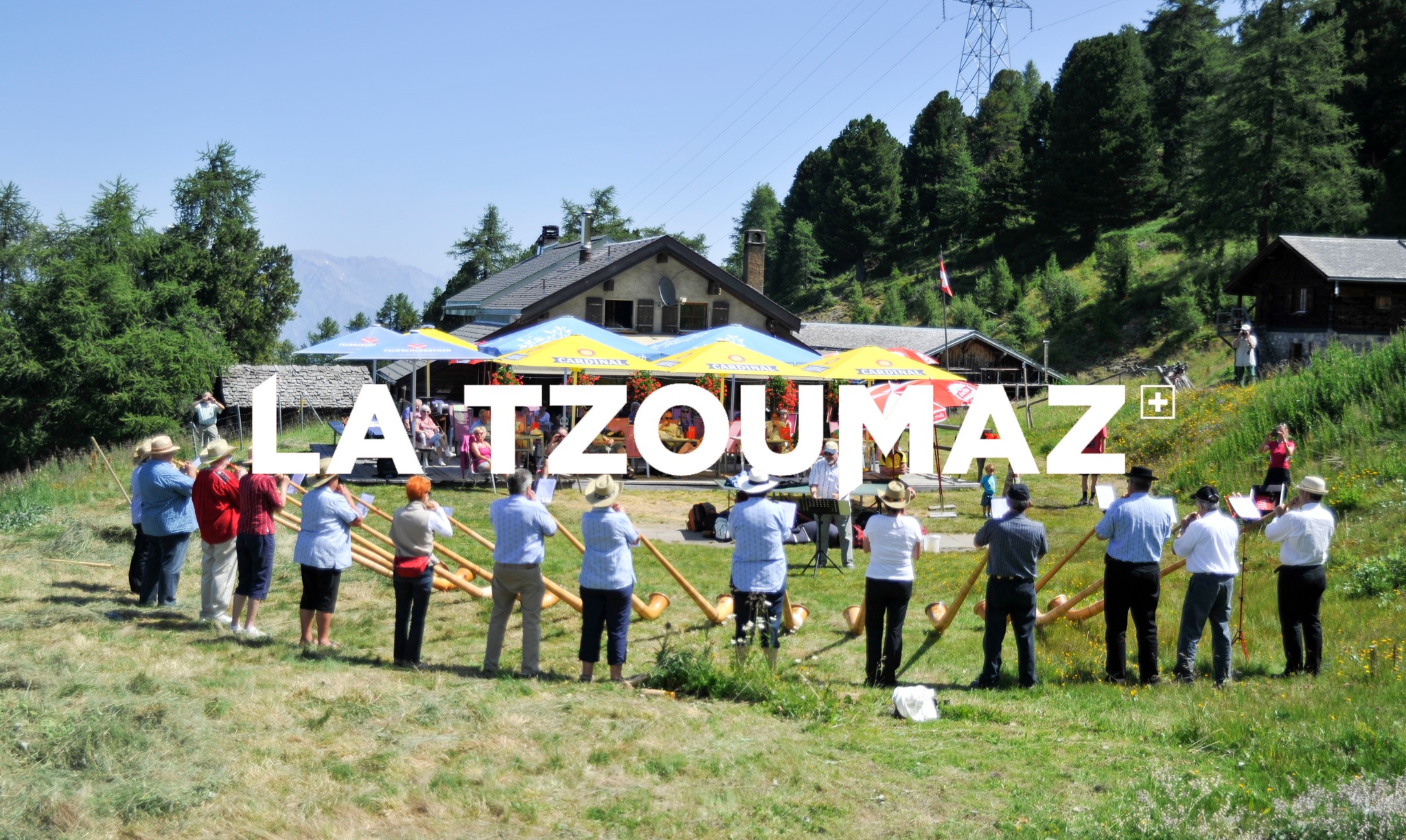 Fête nationale suisse à la Tzoumaz, Valais, Suisse.
