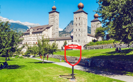 Spot à photo au château de Stockalper, Grand Tour of Switzerland, Brigue, Valais