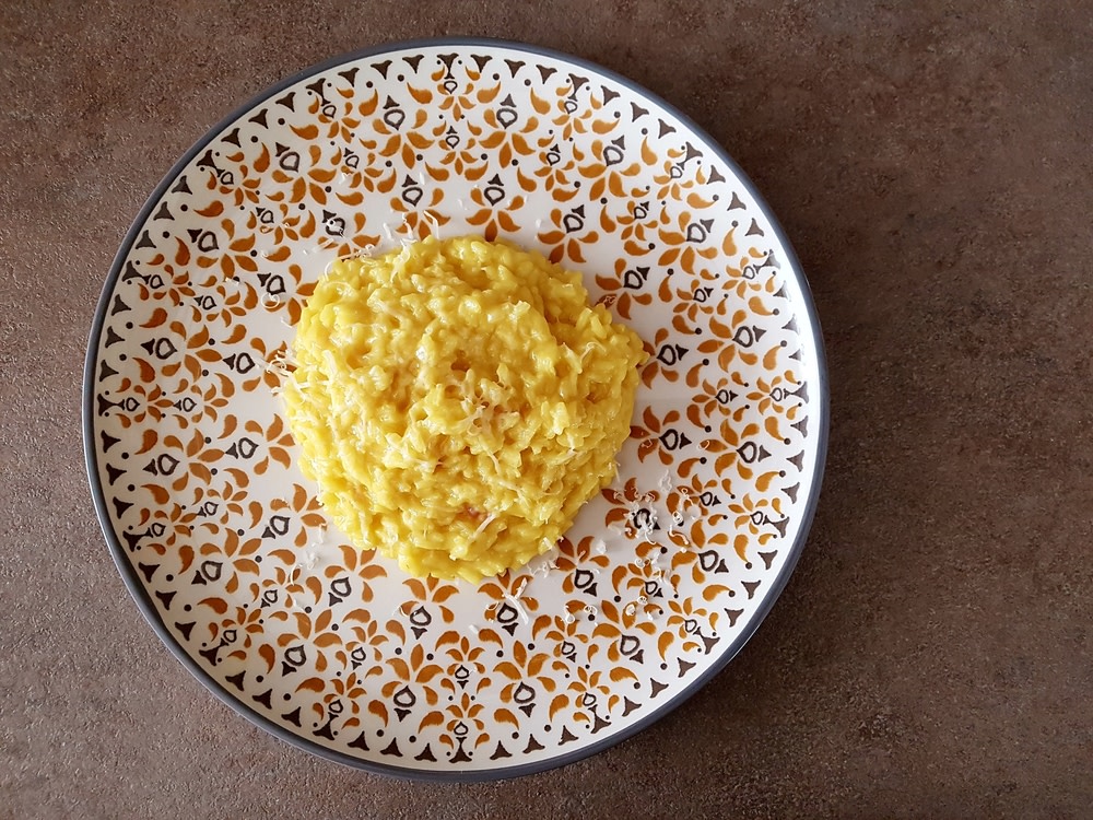 Risotto with leeks and AOP Mund Saffron recipe | Valais Switzerland