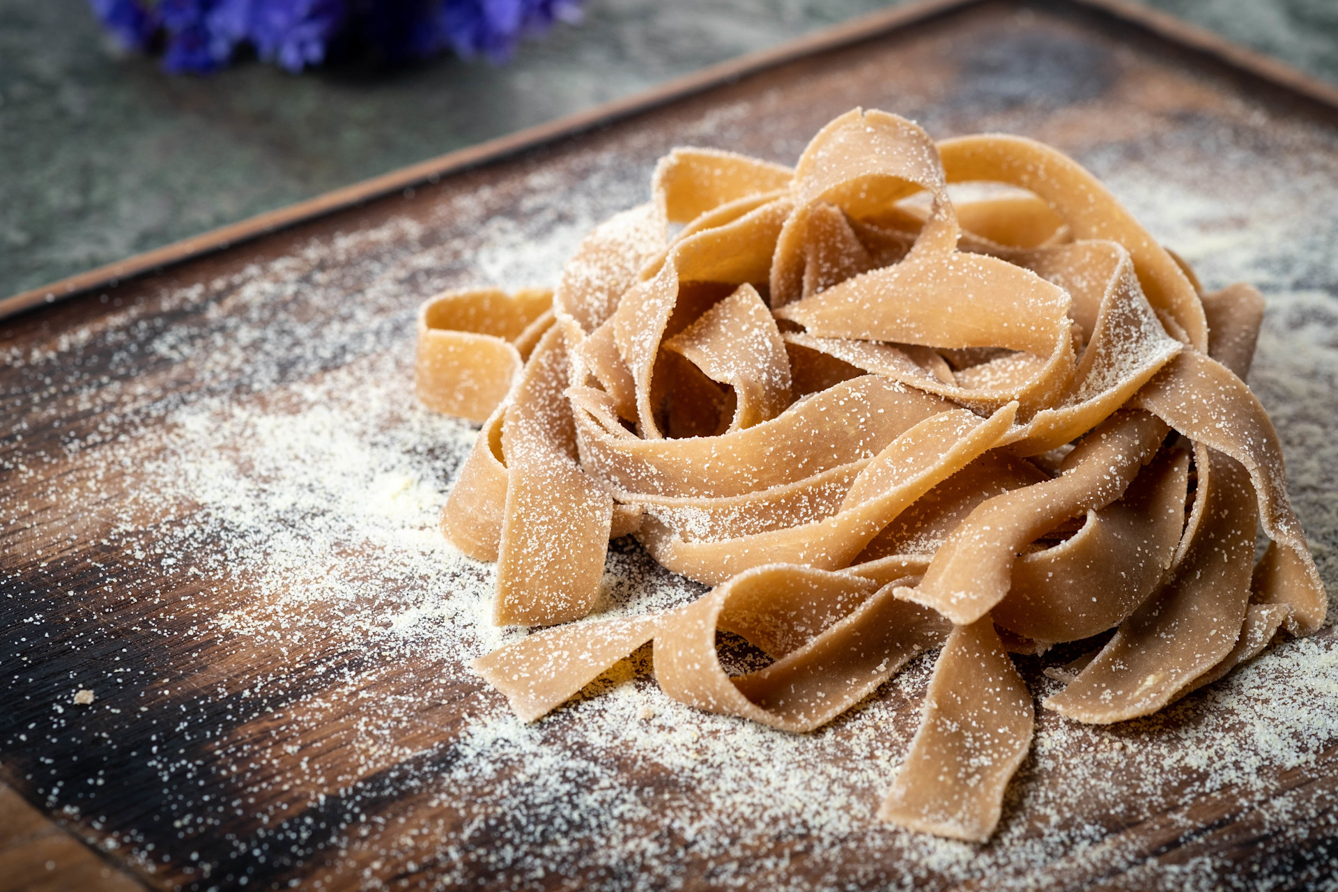 Chestnut flour tagliatelle recipe | Valais Switzerland