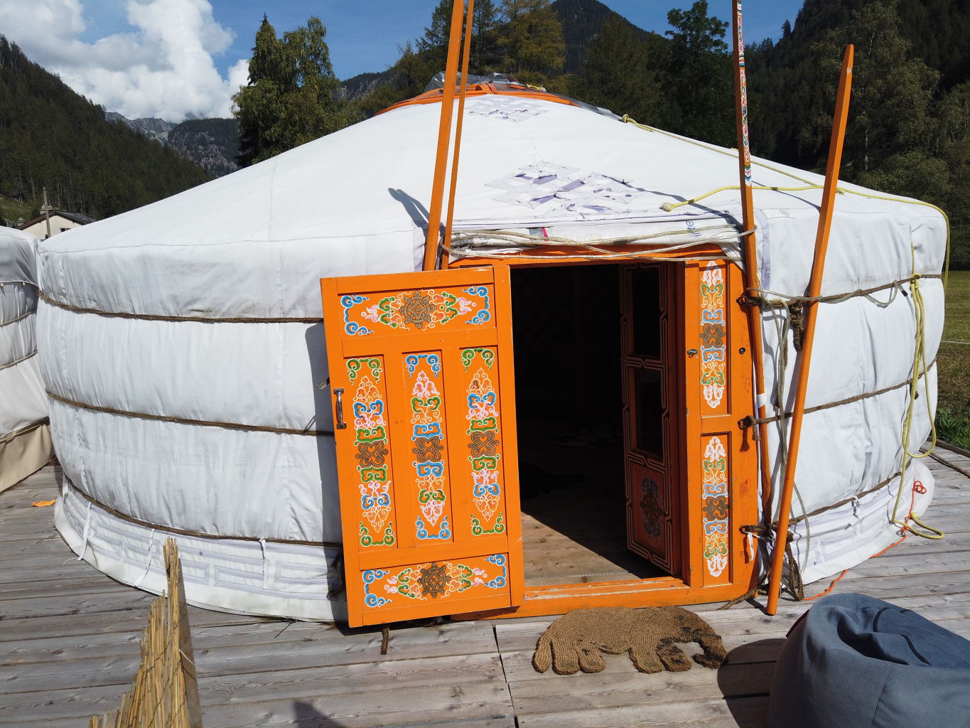 In Trient there is a yurt where you can sleep for an unforgettable stay. Valais. Switzerland