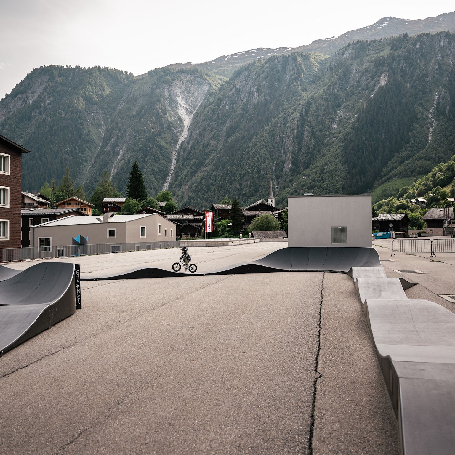 Pumptrack Blatten in Valais, Suisse