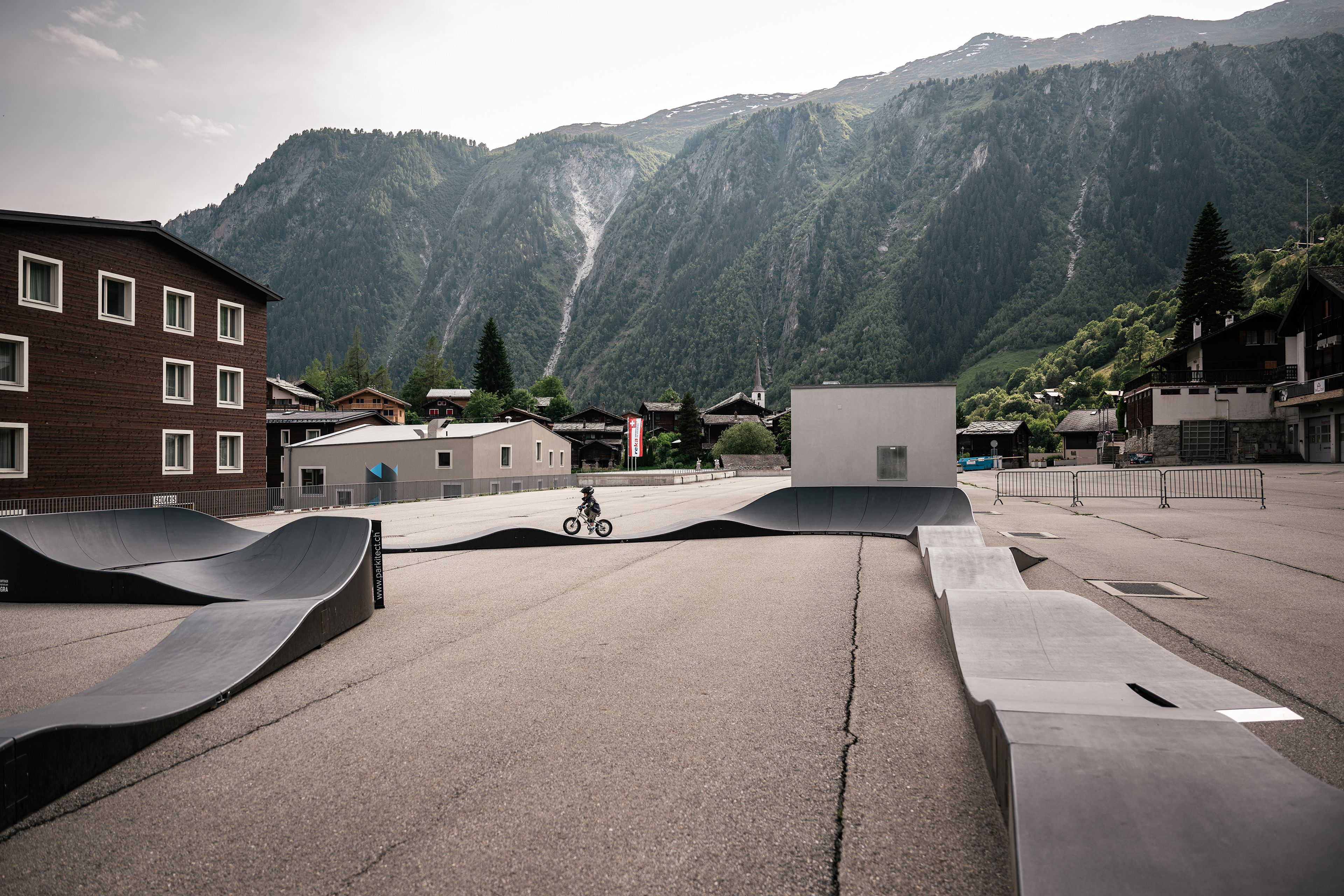 Pumptrack Blatten in Valais, Suisse