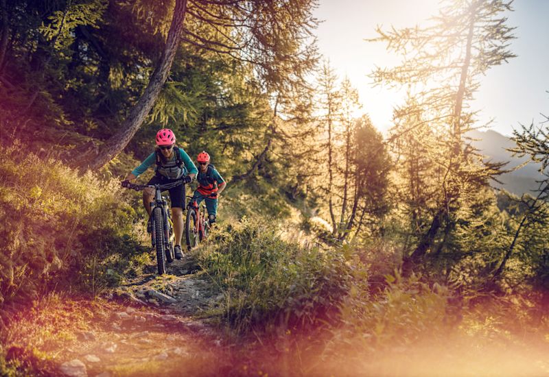 VTT à Loèche-les-Bains, Valais, Suisse