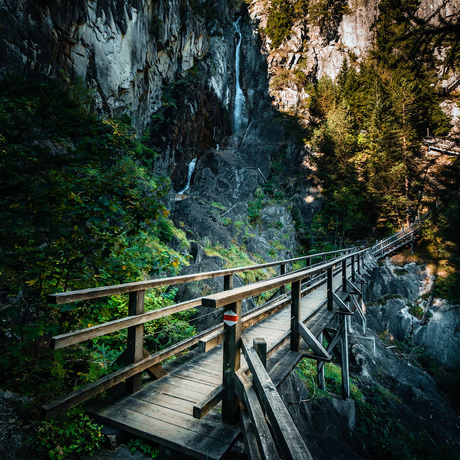 The Dailley Gorge is one of Valais' geological sites.