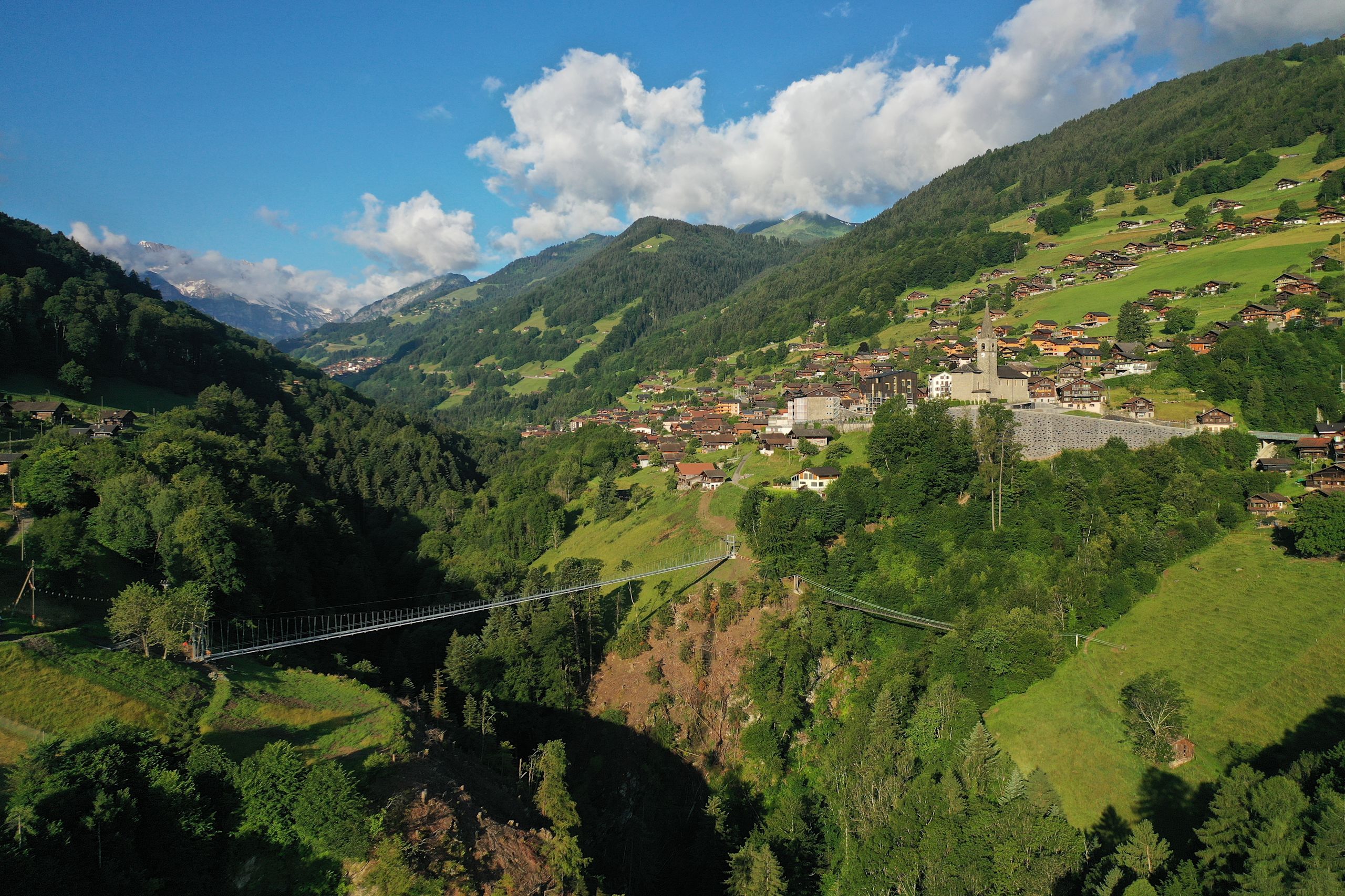 Troistorrents Chenarlier Footbridge Valais Switzerland troistorrents-chenarlier-footbridge-valais-switzerland