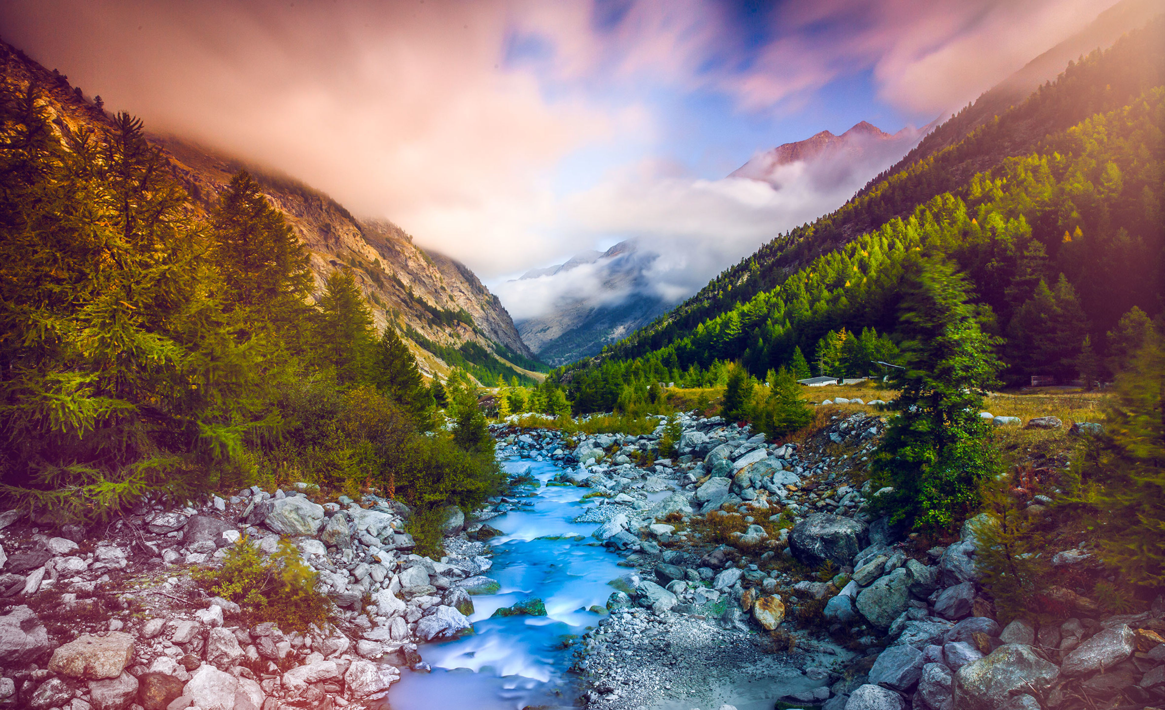 Saaser Vispa beim Mattmark Stausee, Wallis