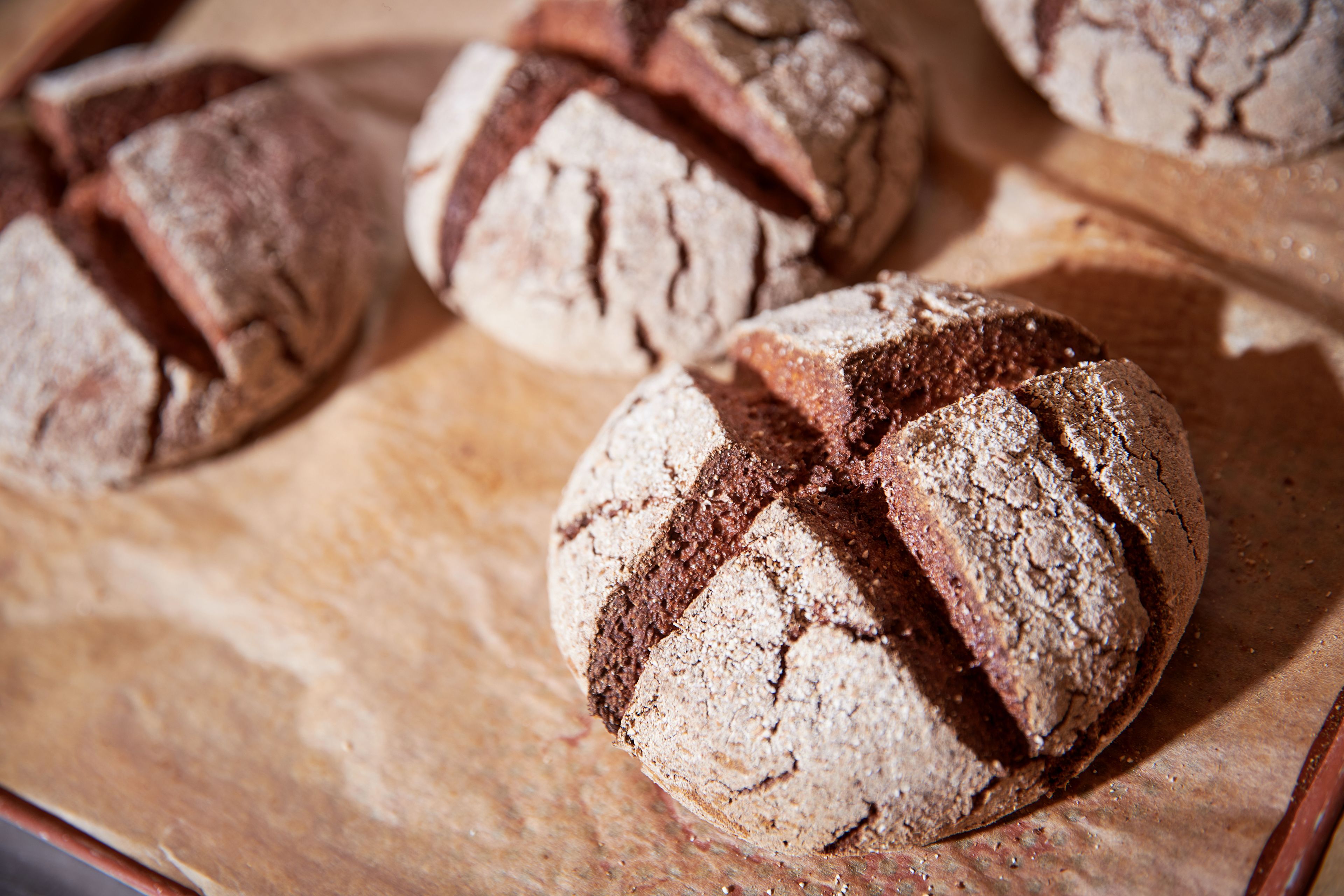 Das Roggenmehl, das Leuenberger verabeitet, stammt natürlich von hier, Wallis, Schweiz
