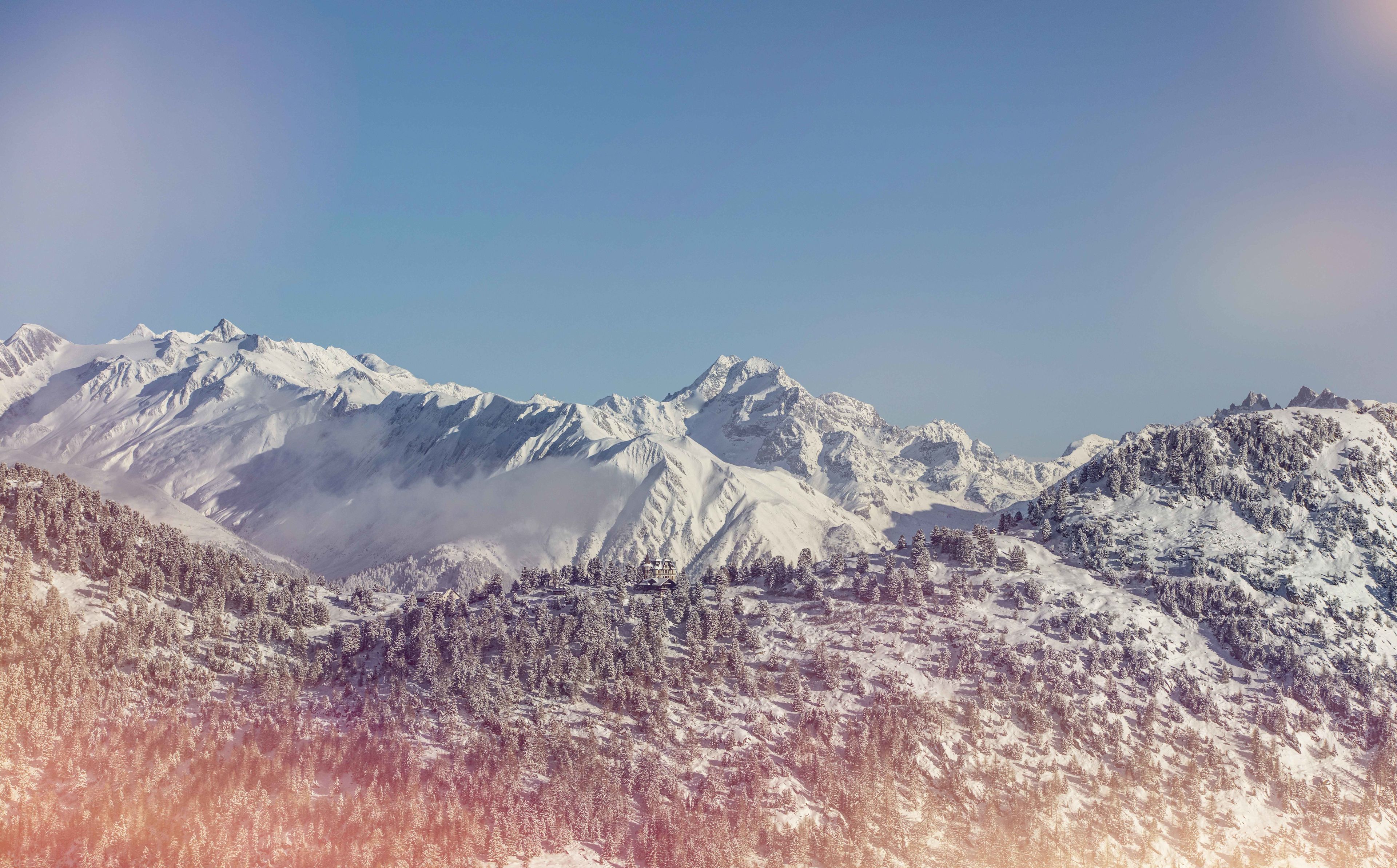 Winterlandschaft, Villa Cassel, Riederalp, Belalp, Wallis, Schweiz