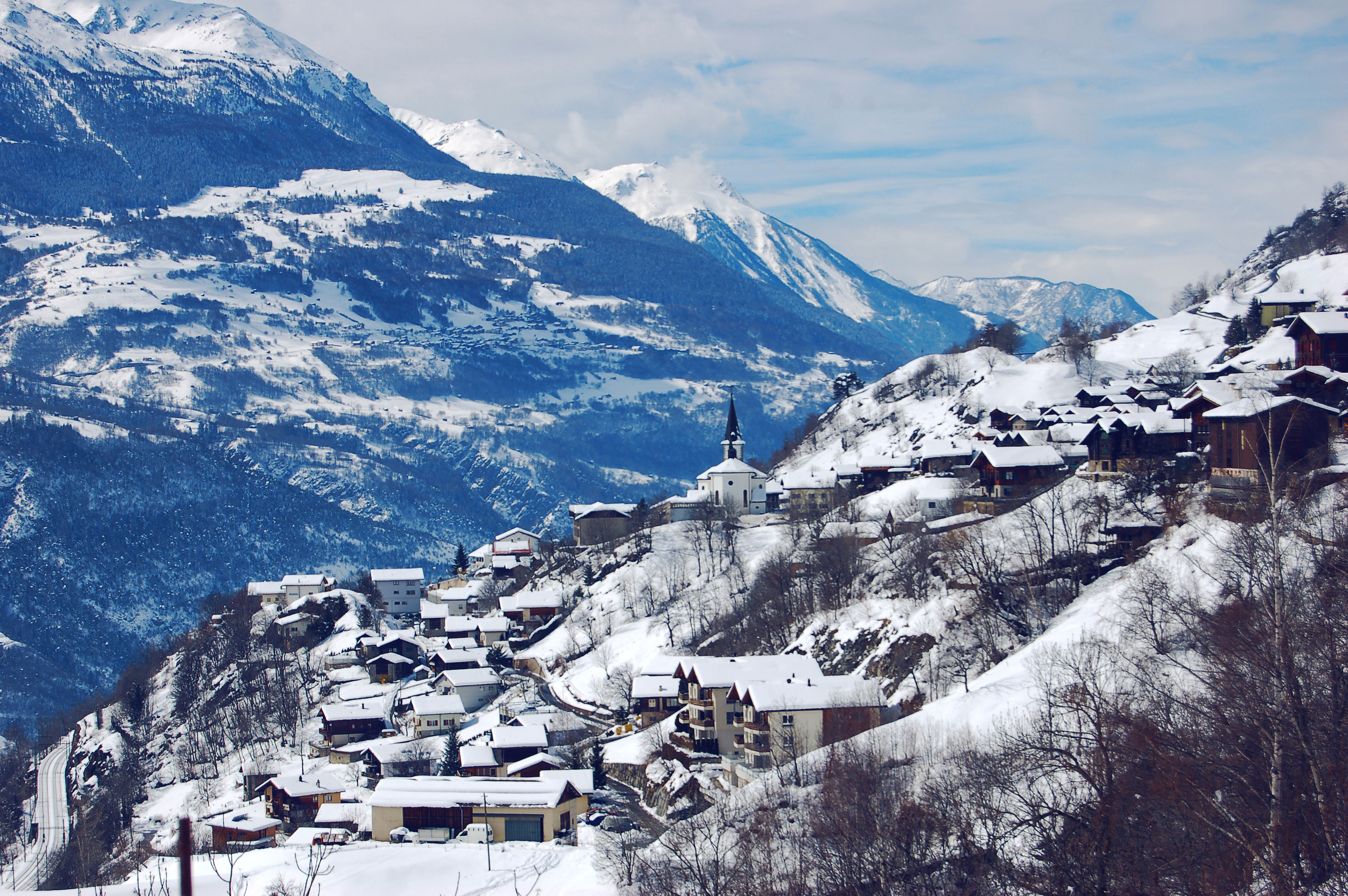 Sonnige Halden, winter, Valais