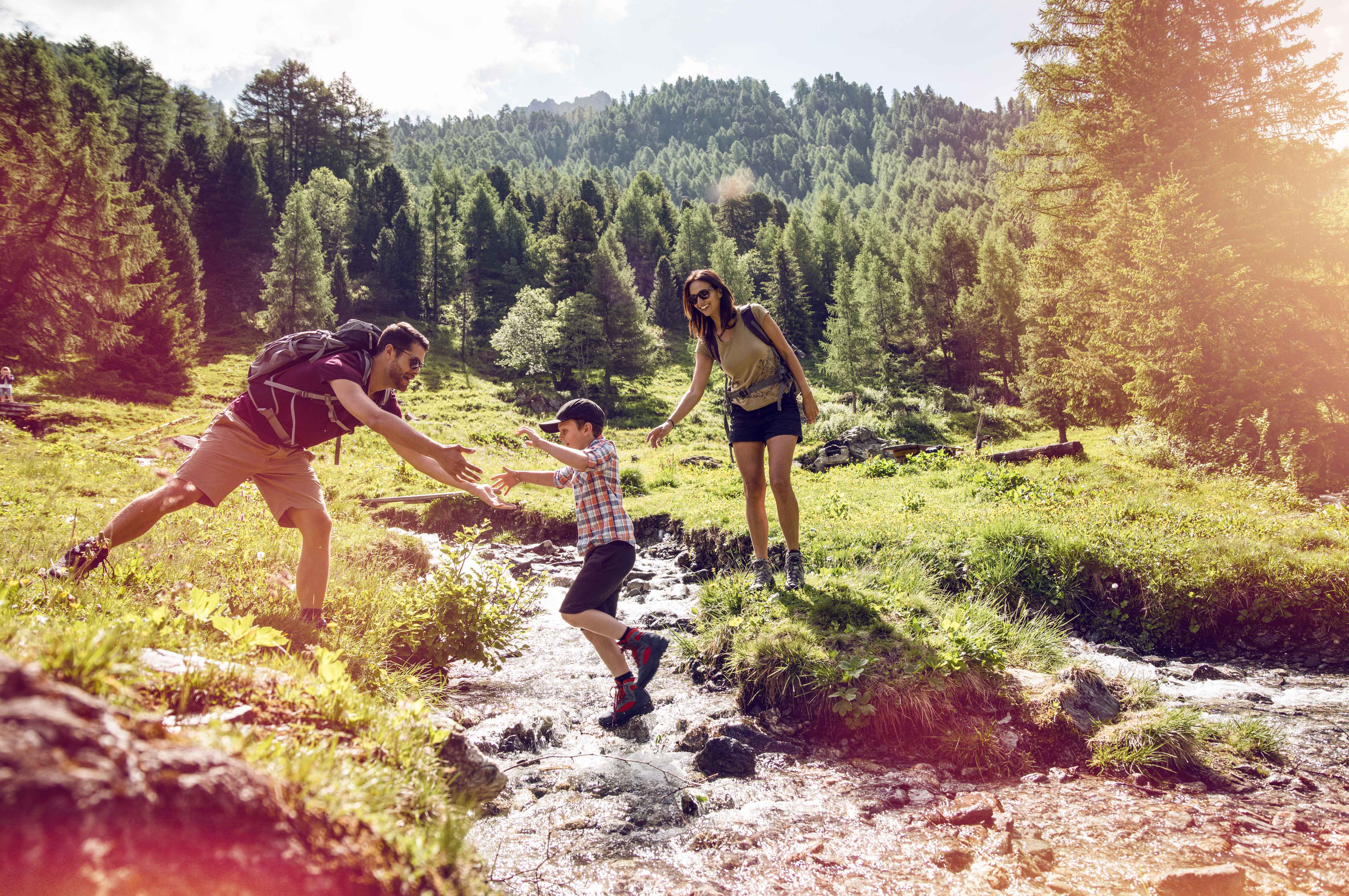 Hiking, Family, Nendaz, Valais, Switzerland