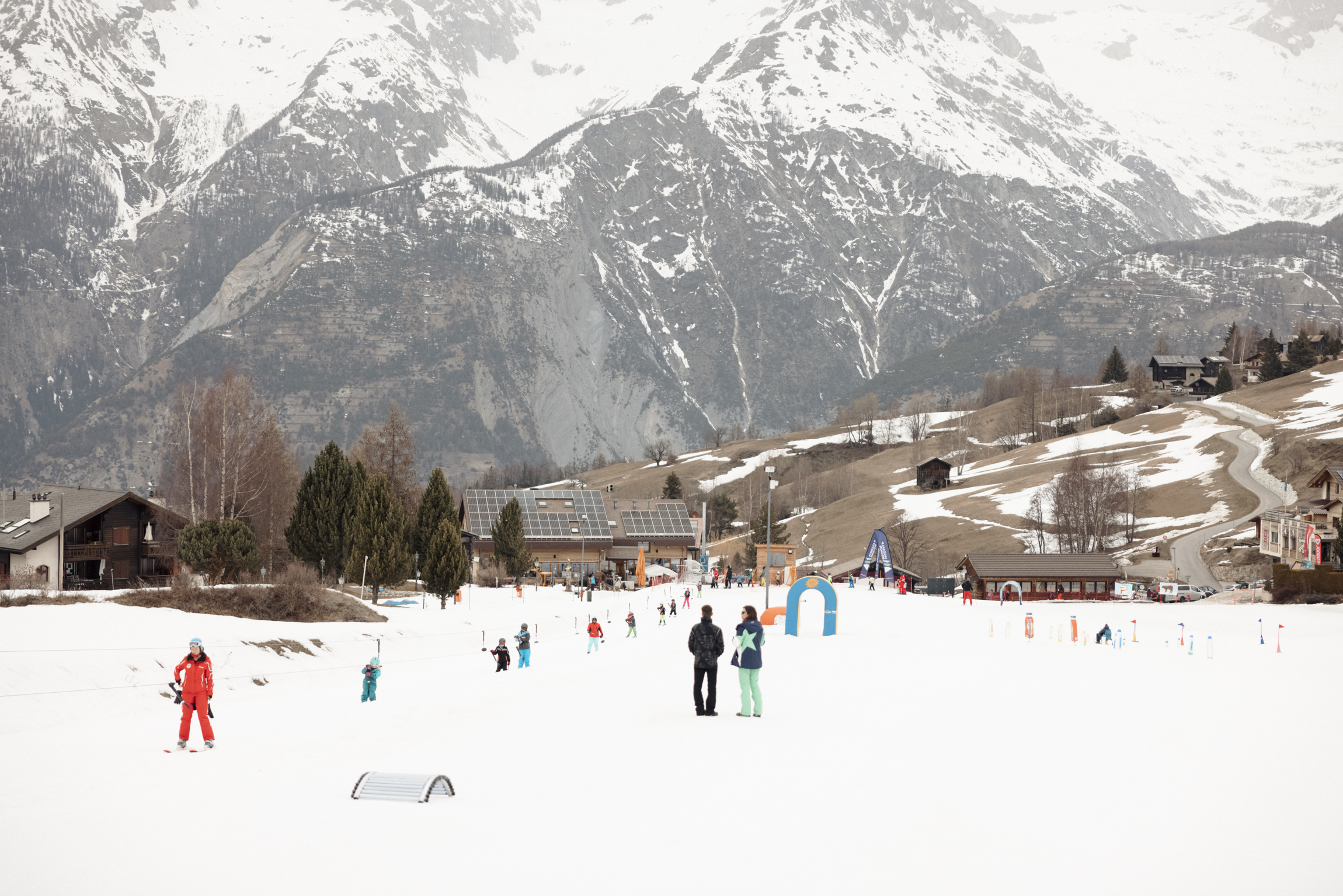 View of MoosAlbi Kids’ Paradise in Bürchen ski area