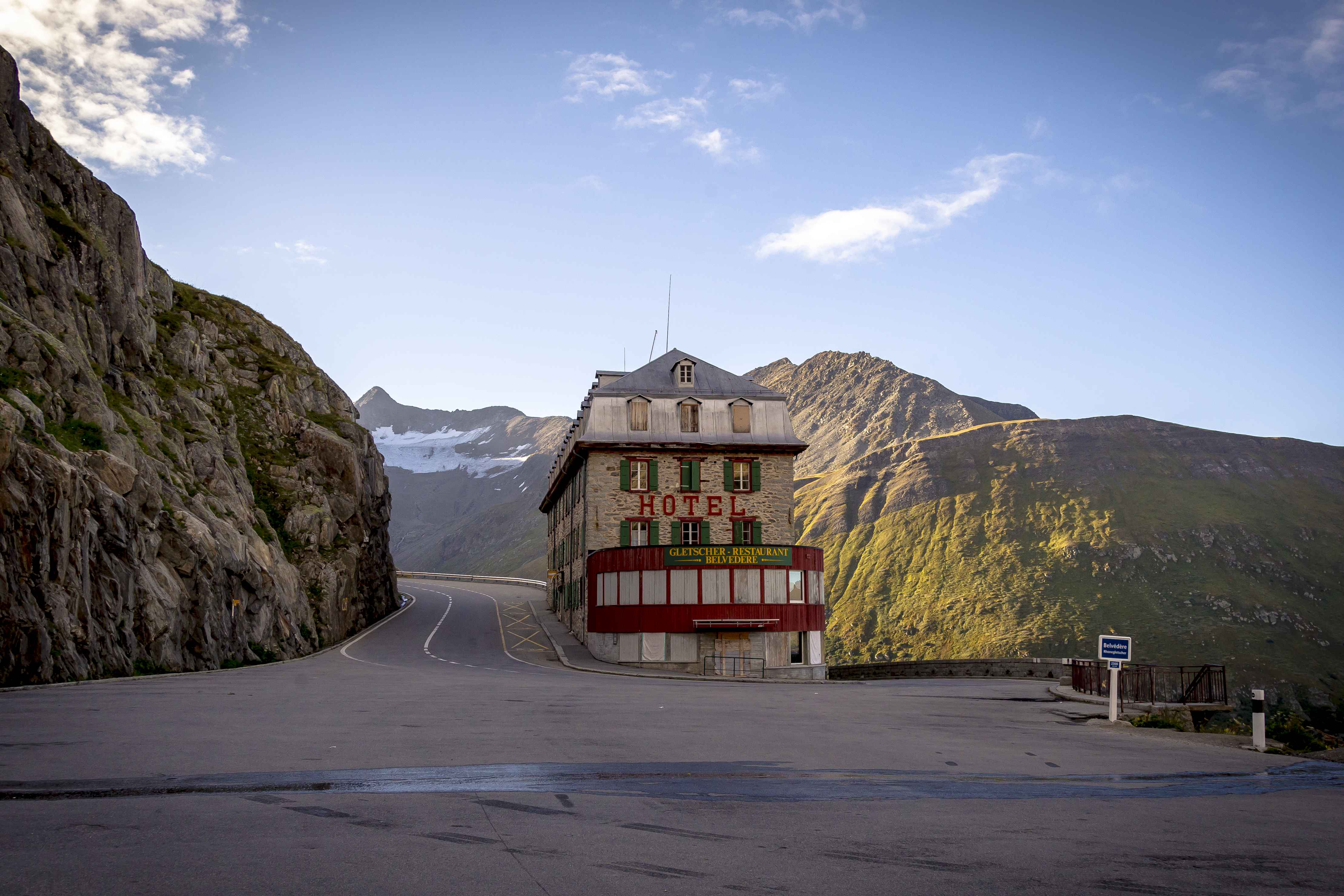 Hotel Belvedere on the road to Furka in the Upper Valais, Valais Switzerland