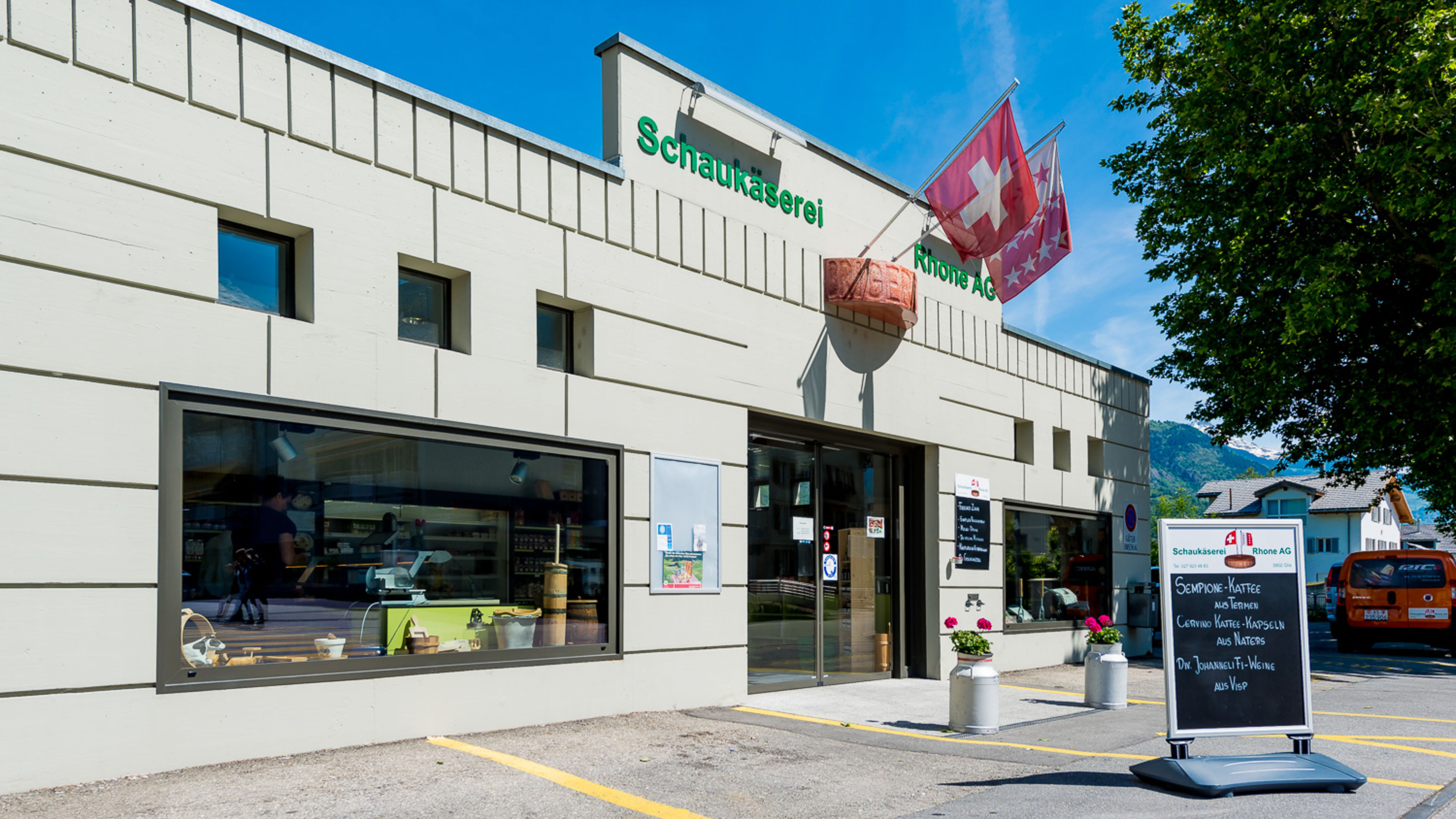 Points of sale Schaukaeserei Rhone AG, Glis Valais Switzerland