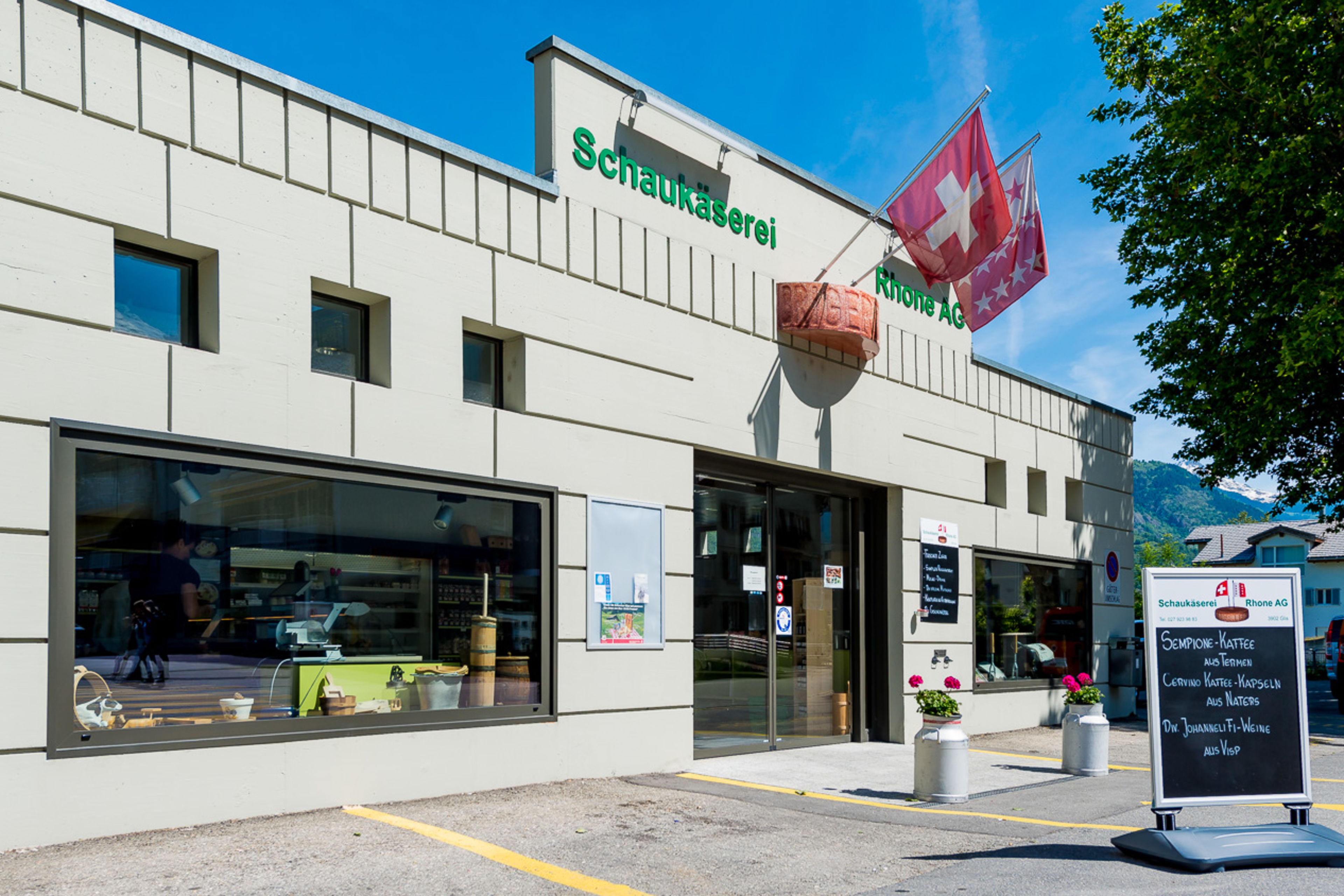 Points of sale Schaukaeserei Rhone AG, Glis Valais Switzerland