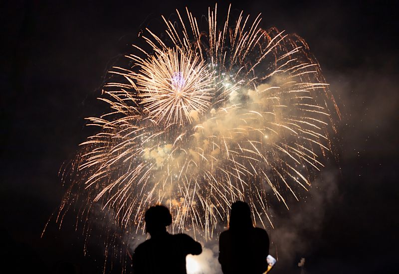 View of Lake Geneva from Le Bouveret, summer in Valais, Switzerland