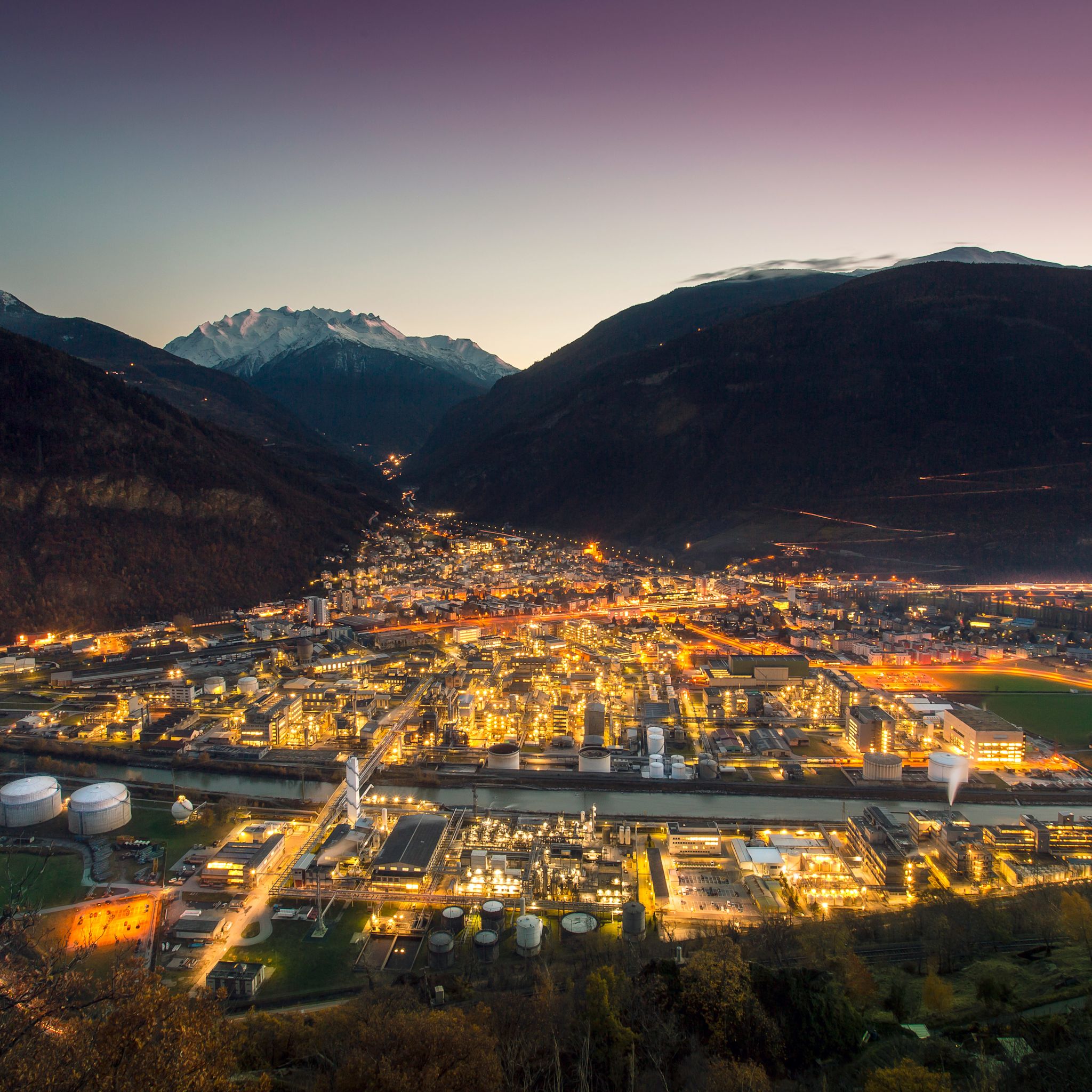 Viège de nuit, Valais