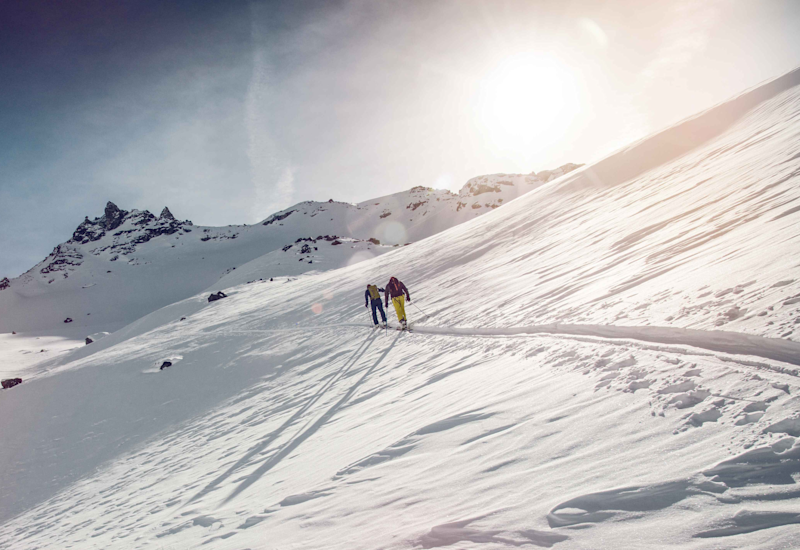 Ski de randonnée dans le Val de Bagnes, Rosablanche, Valais, Suisse
