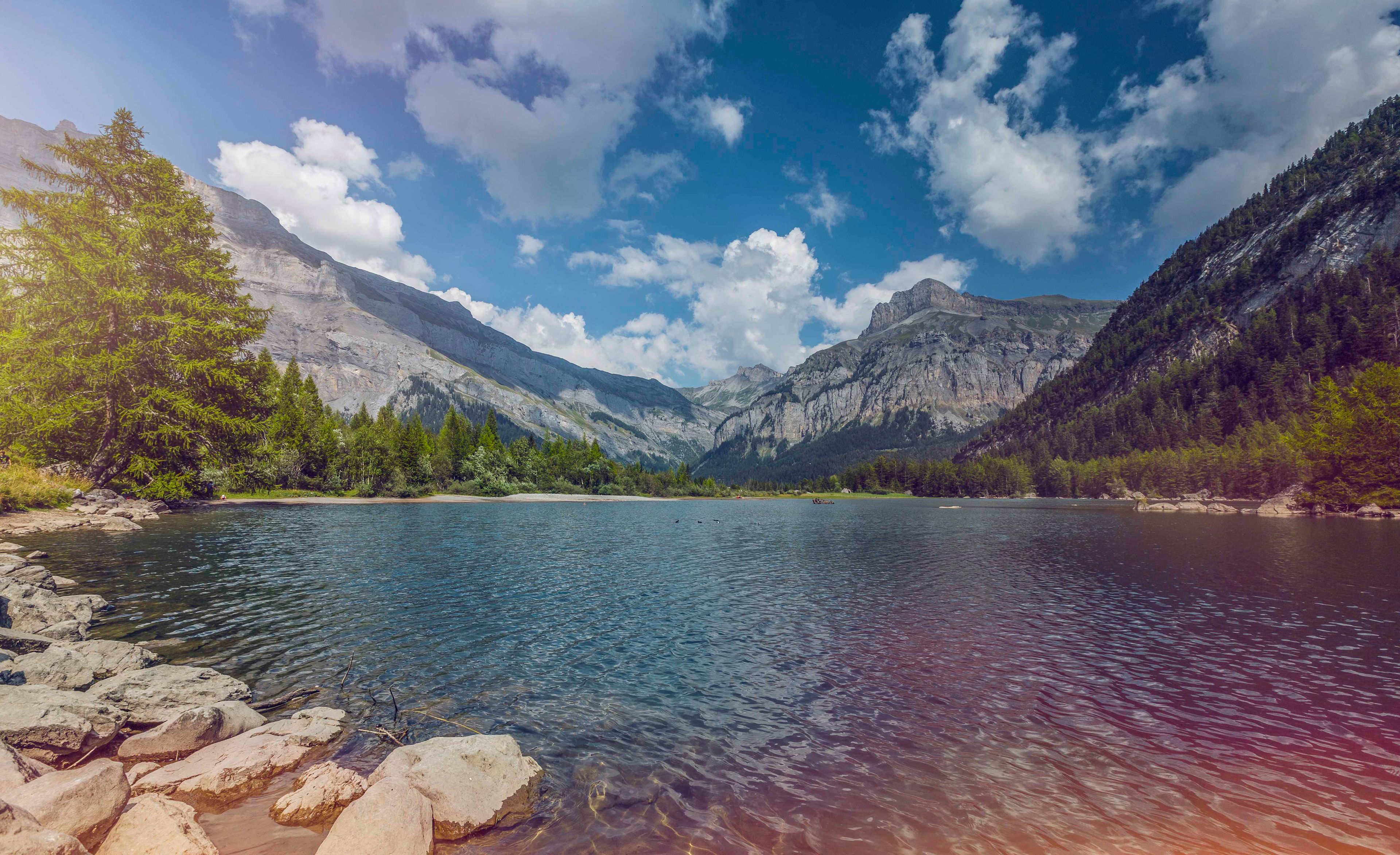 Lac de Derborence, Lac de montagne, Valais, Suisse