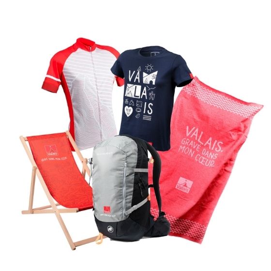 Liegestuhl, Fouta, T-Shirt, Rucksack, Boutique Wallis, Schweiz