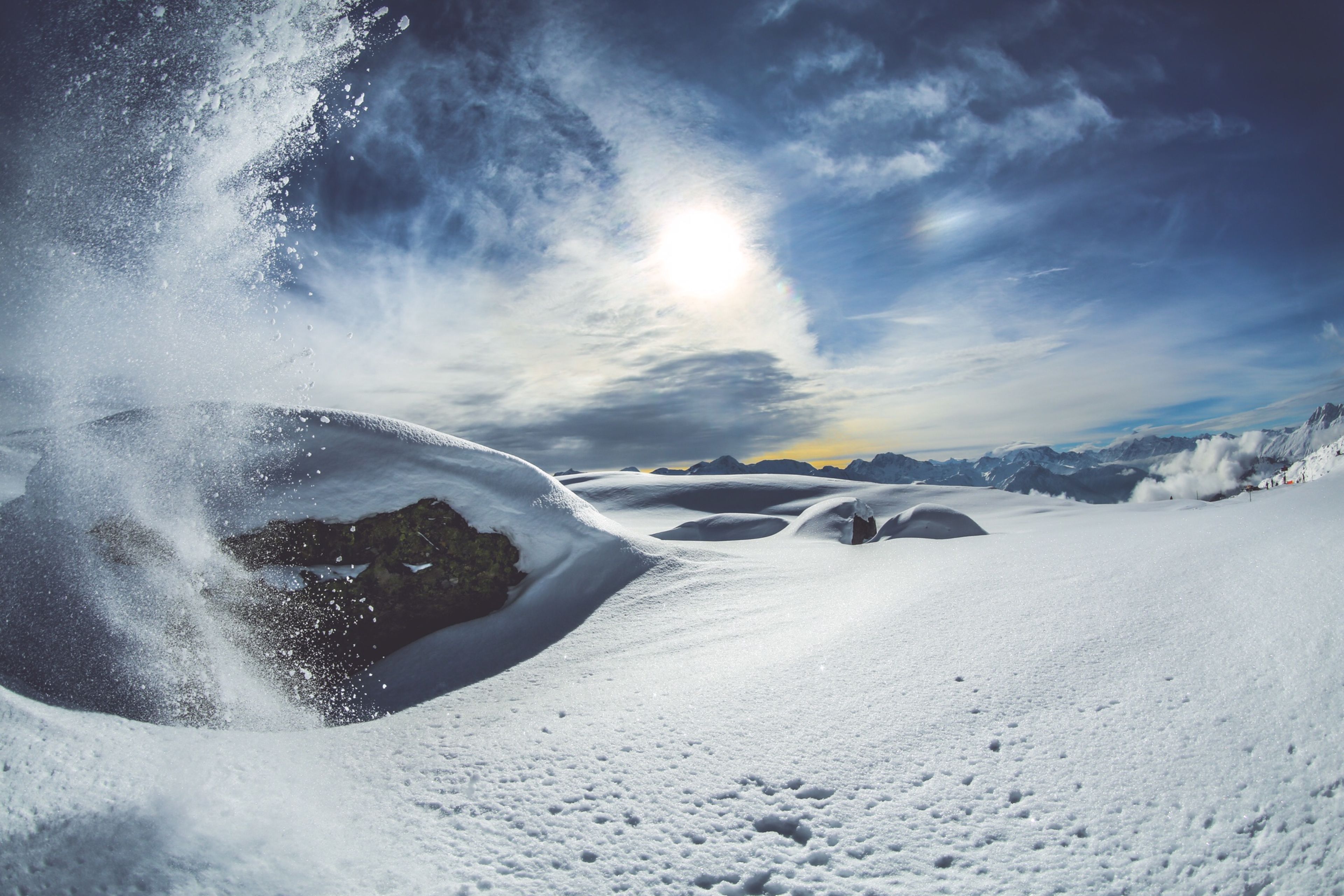 Albinen paysage hiver, Valais