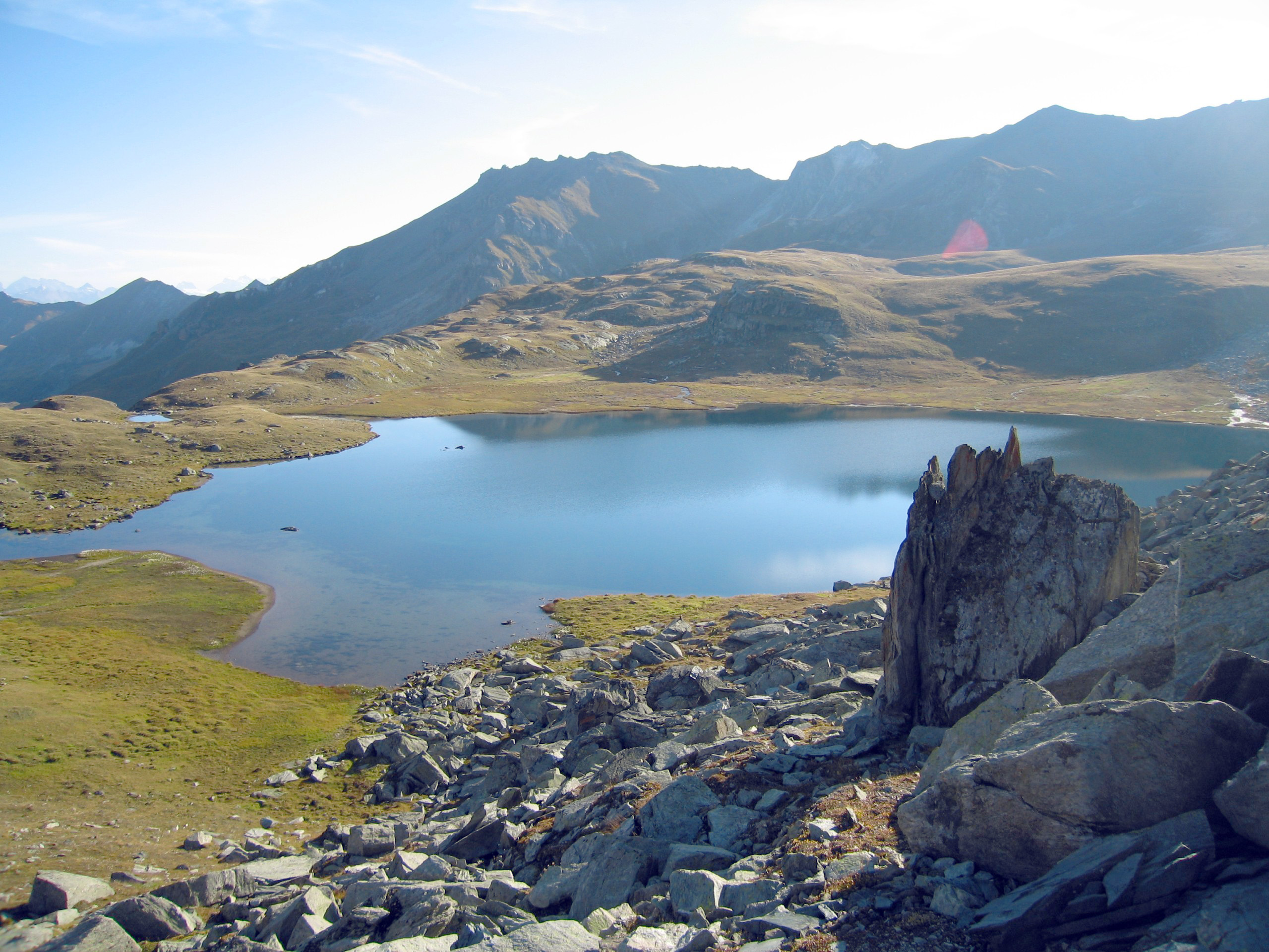 Montain lake, Valais, outdoor