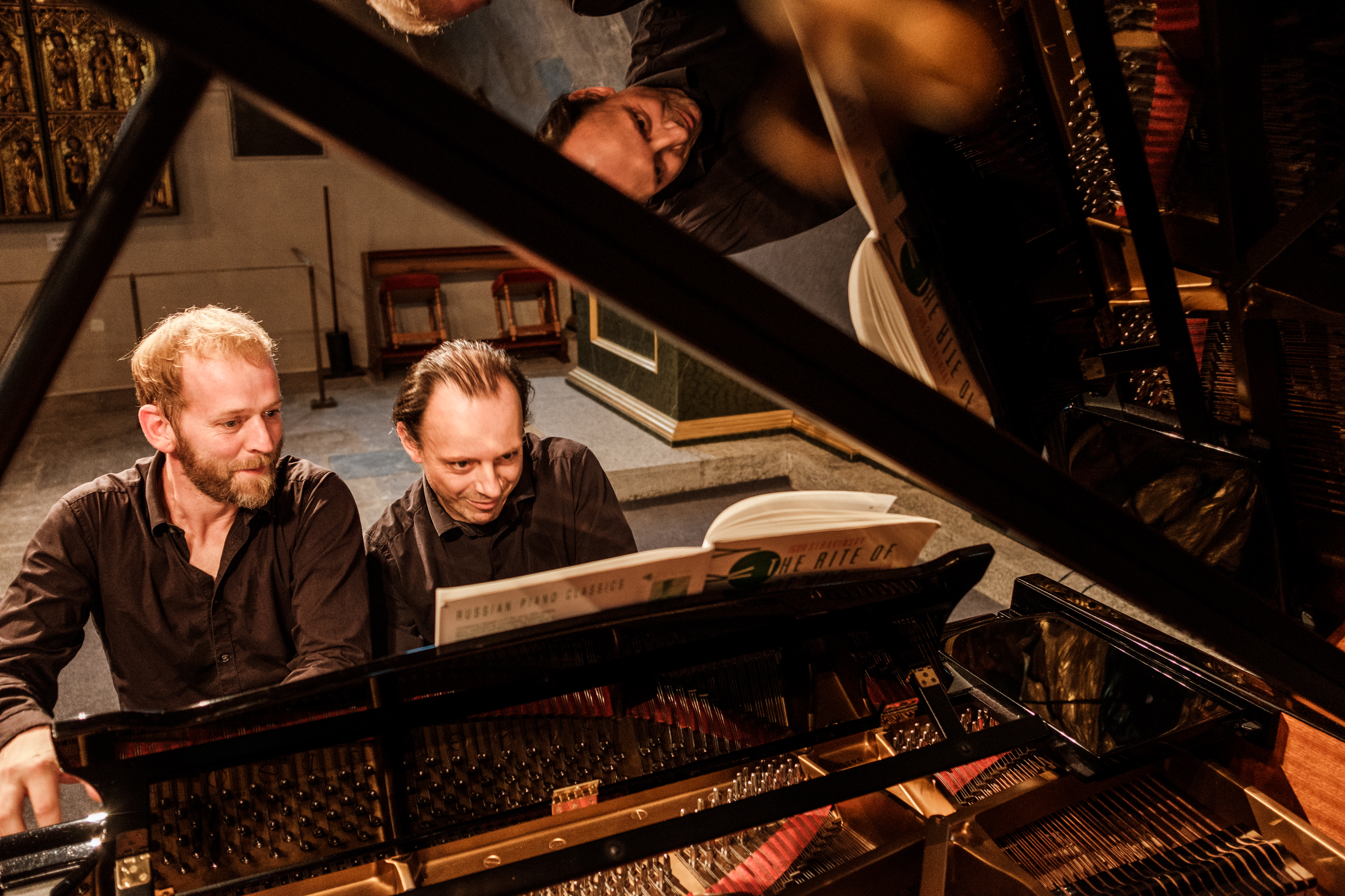 Alasdair Beatson und Paolo Giacometti, Ernen, Wallis, Schweiz