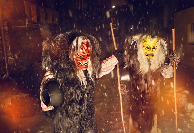 Tschaeggaetta, Loetschental, Carnaval, Valais, Suisse