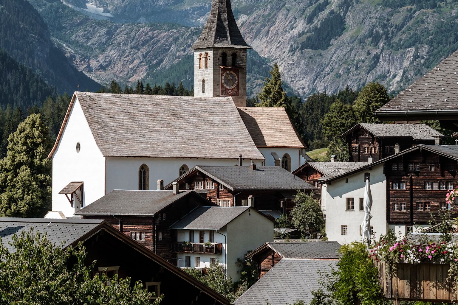 Ernen's church, festival, music, Valais, Switzerland