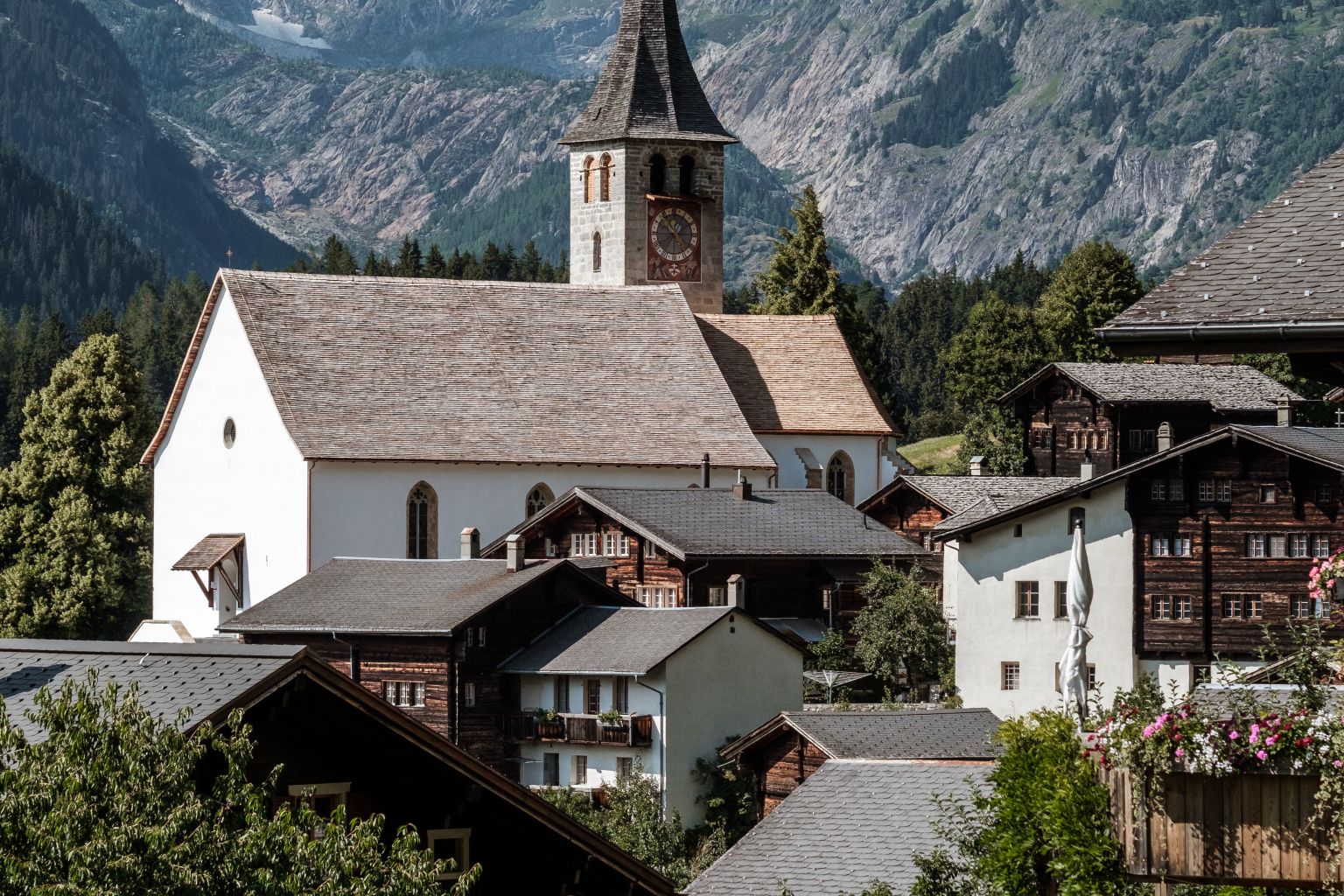 Ernen's church, festival, music, Valais, Switzerland
