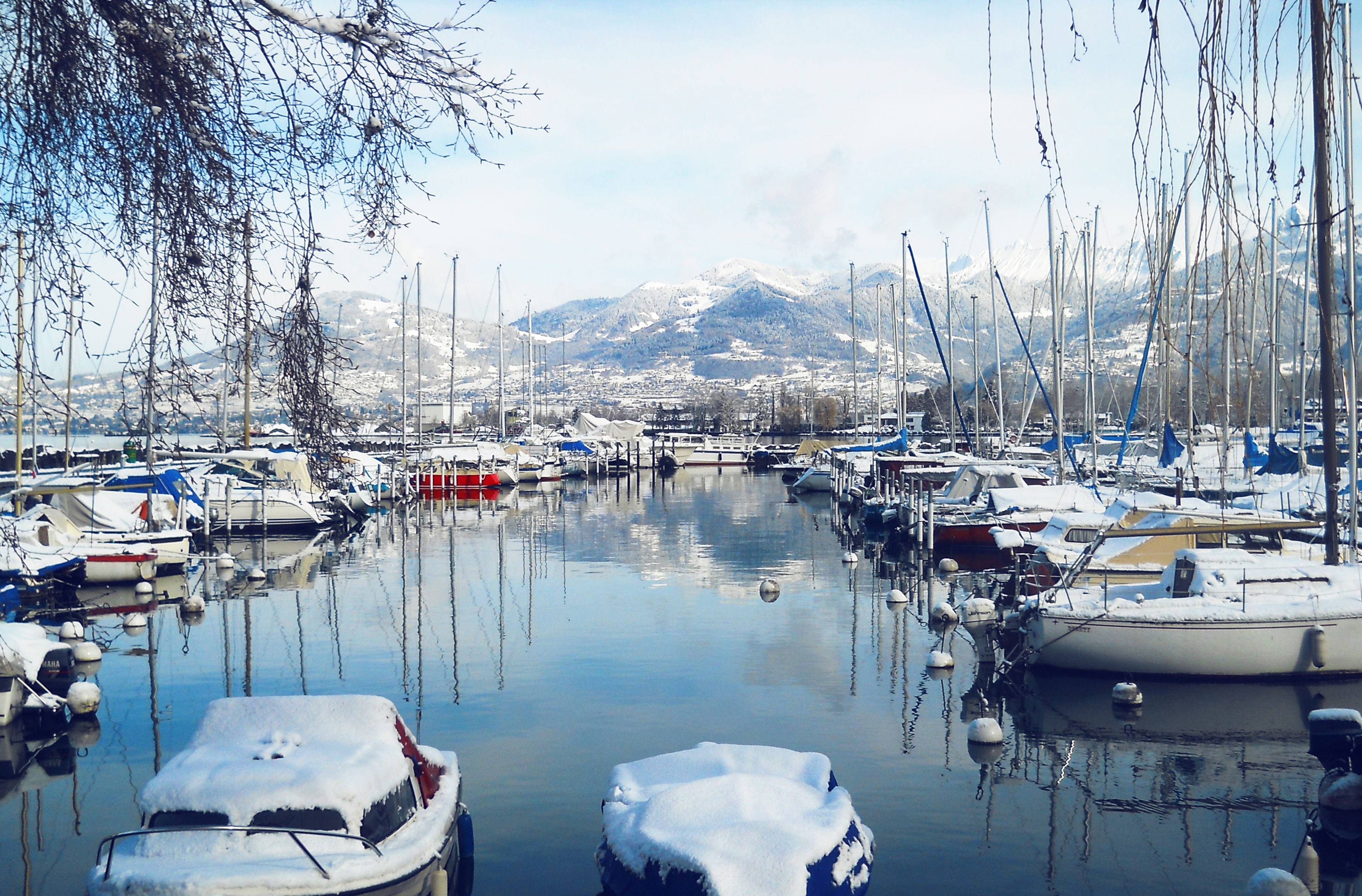 Le Bouveret à côté du Lac Léman, Valais